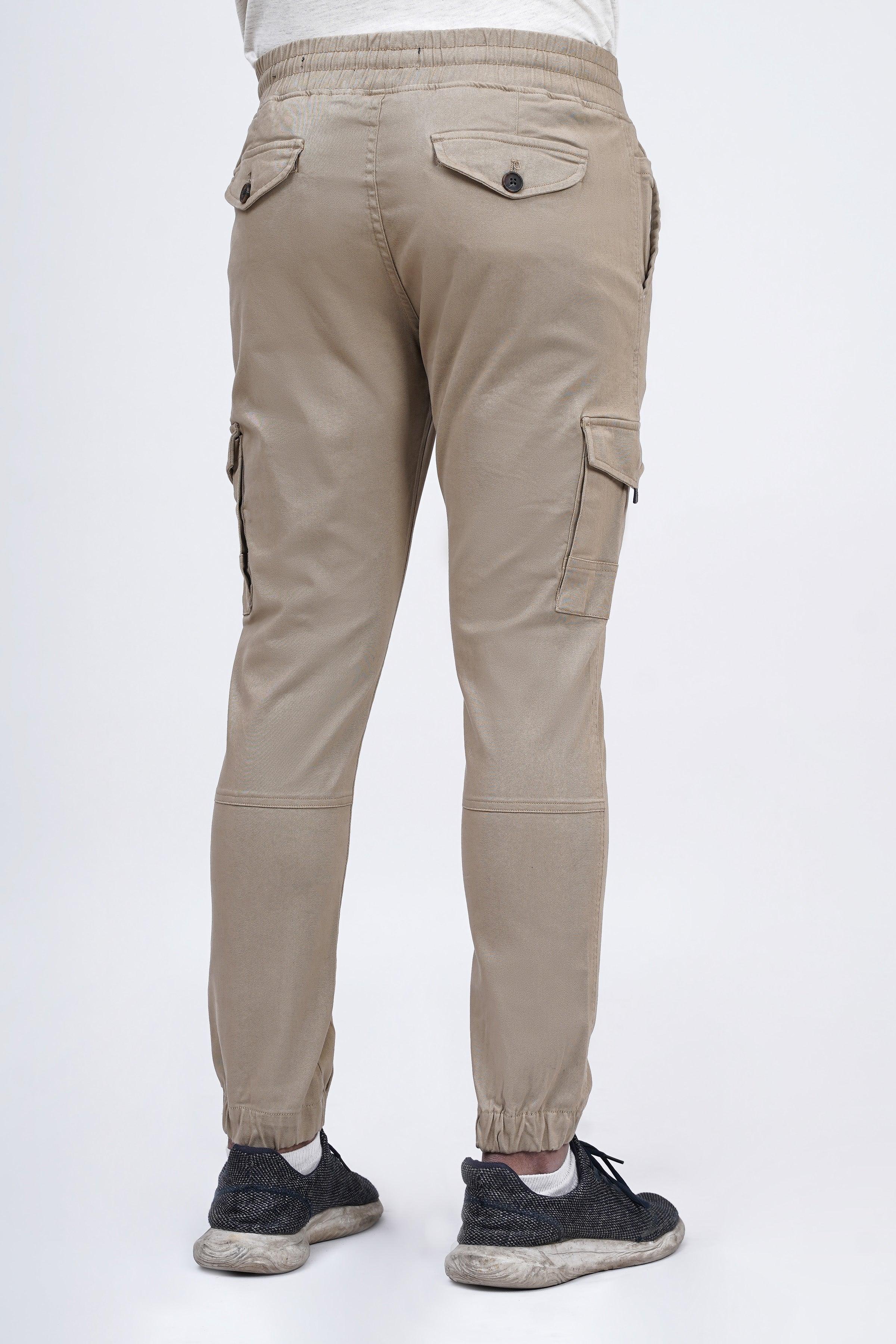 CARGO JOGGER TROUSER KHAKI at Charcoal Clothing