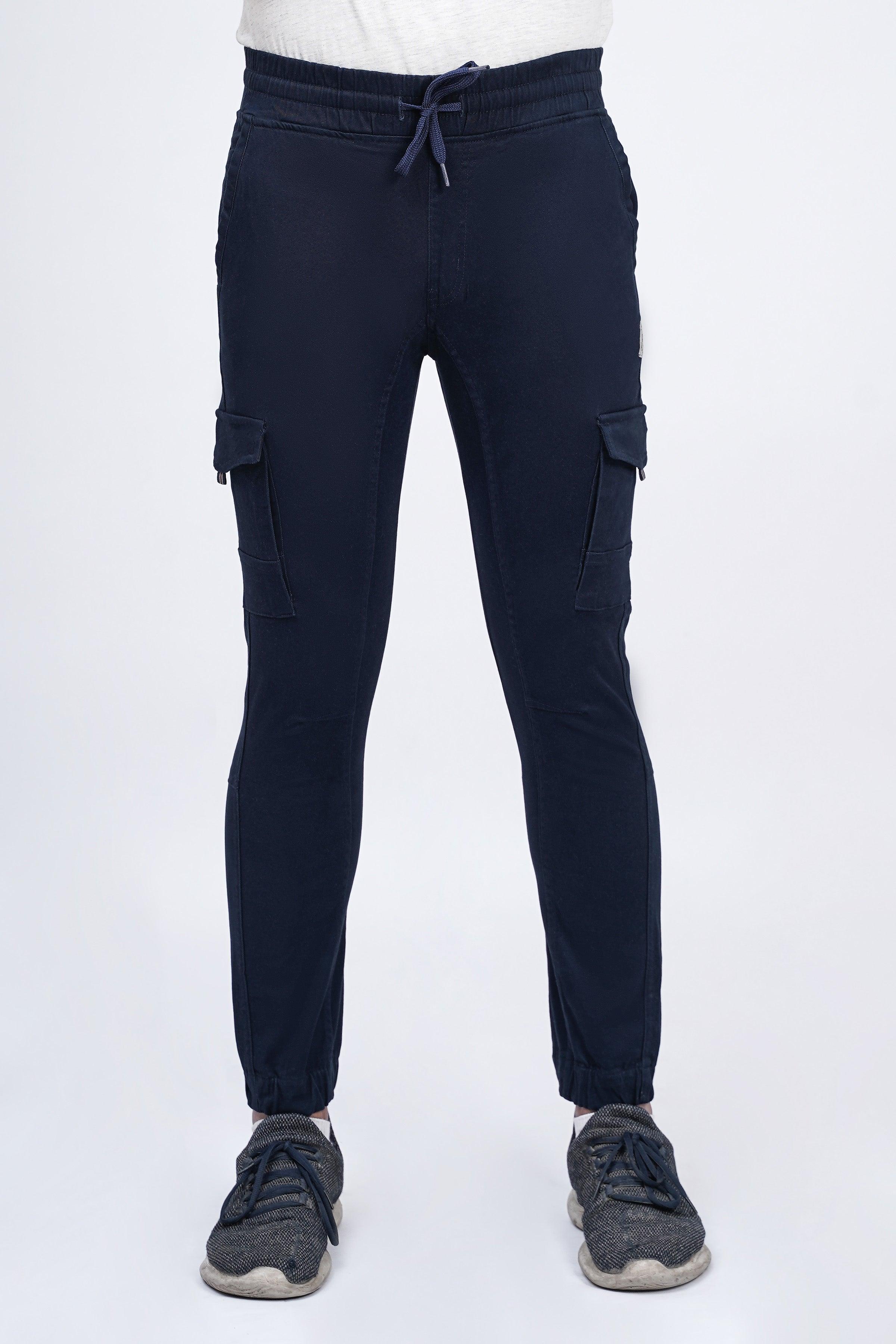 CARGO JOGGER TROUSER NAVY at Charcoal Clothing