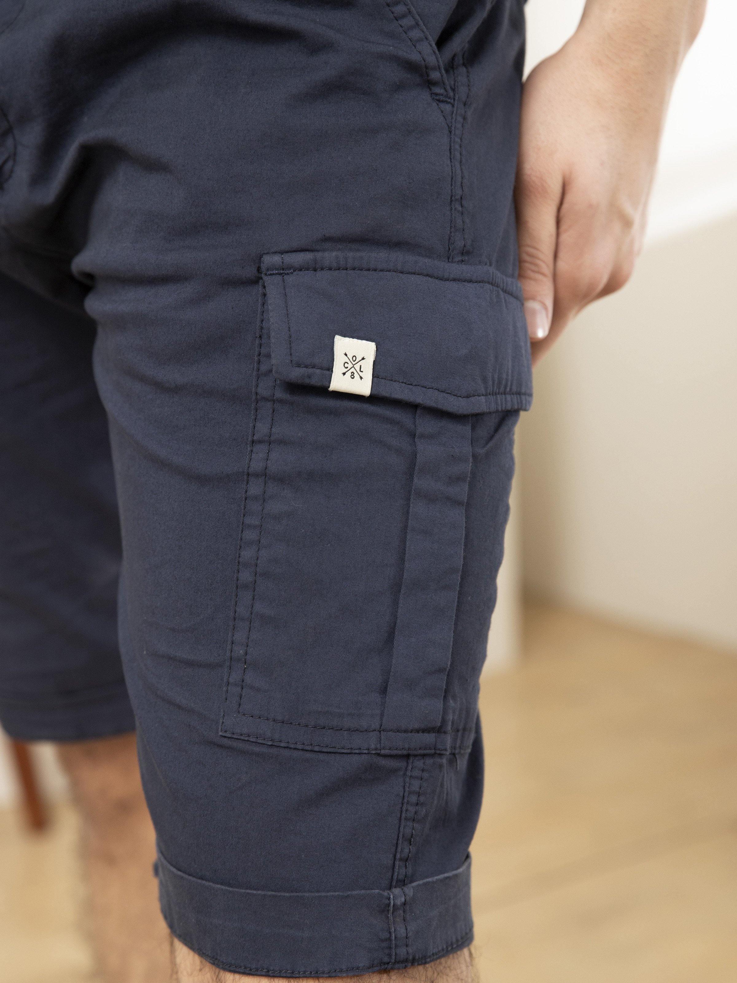 CARGO SHORTS NAVY at Charcoal Clothing