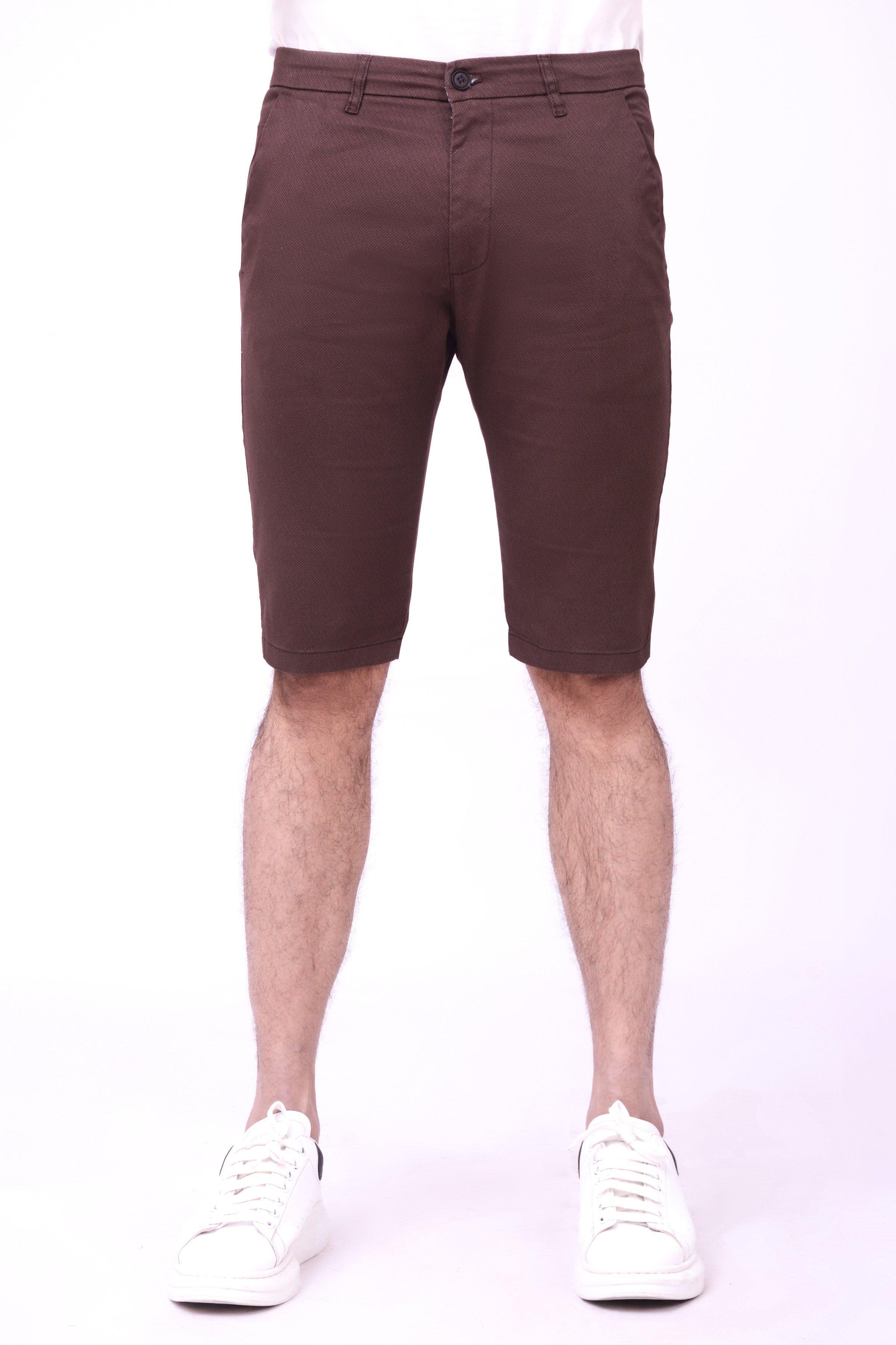 CASUAL CHINO SHORTS BROWN at Charcoal Clothing