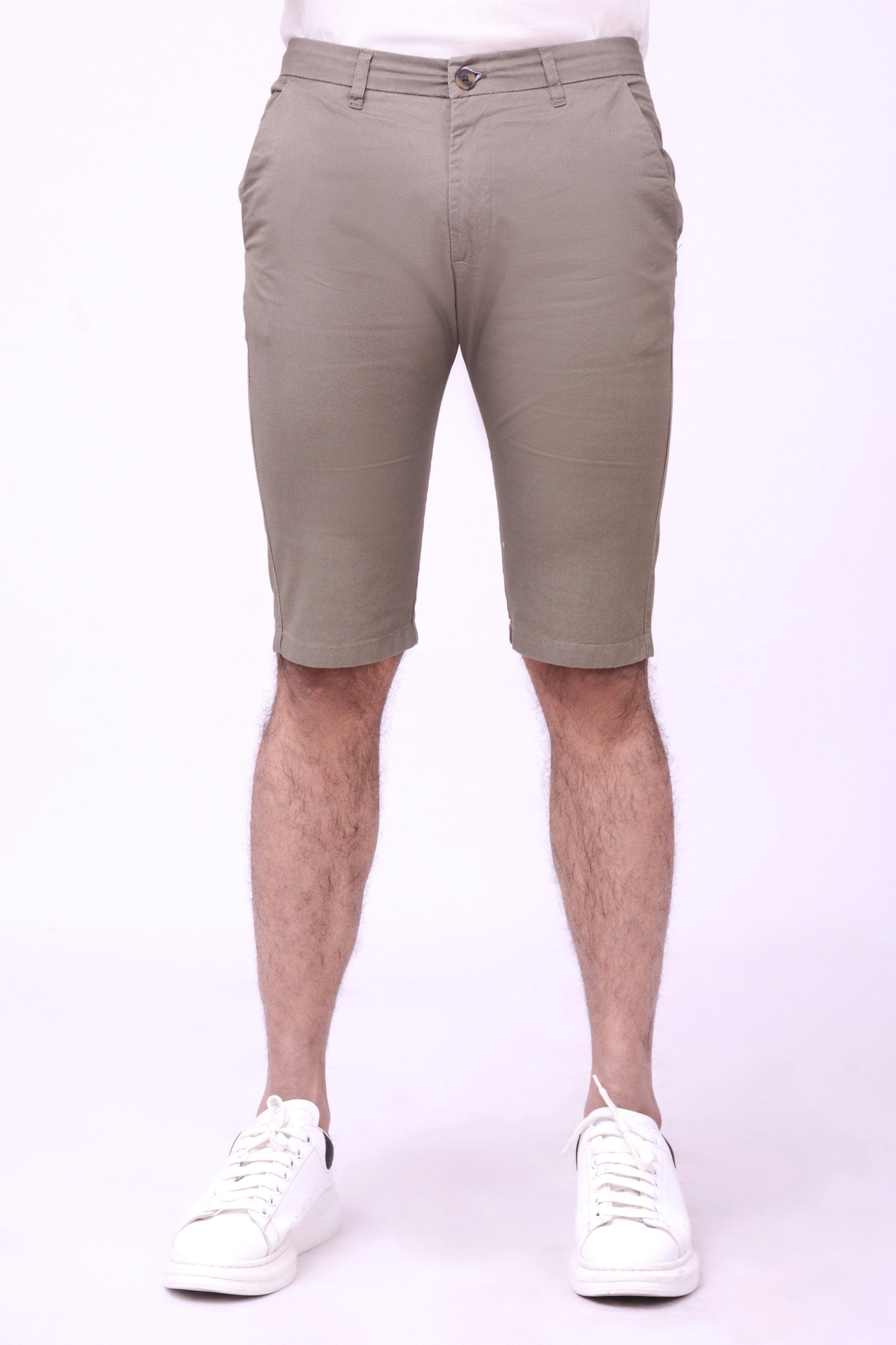 CASUAL CHINO SHORTS OLIVE at Charcoal Clothing