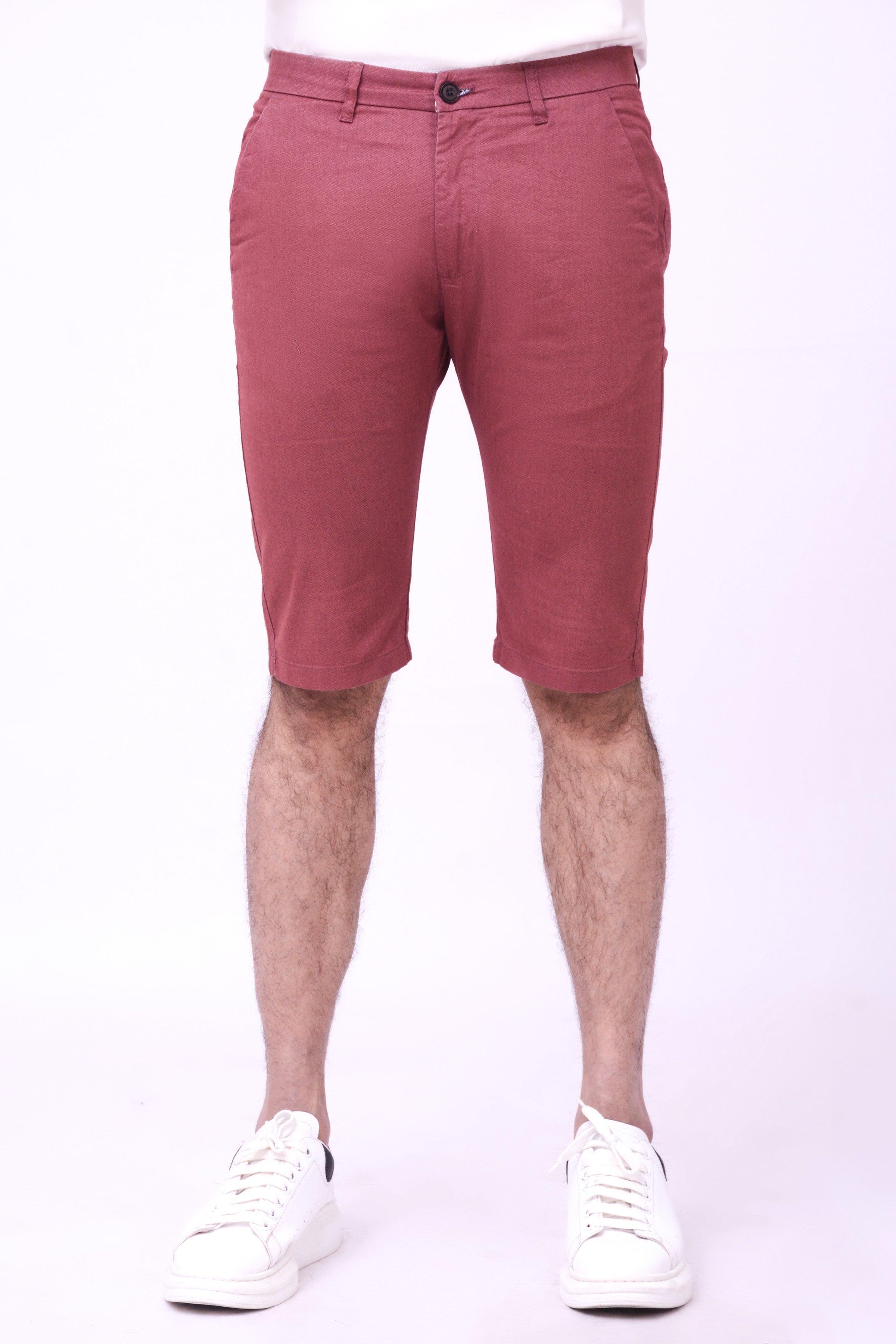 CASUAL CHINO SHORTS RUST at Charcoal Clothing