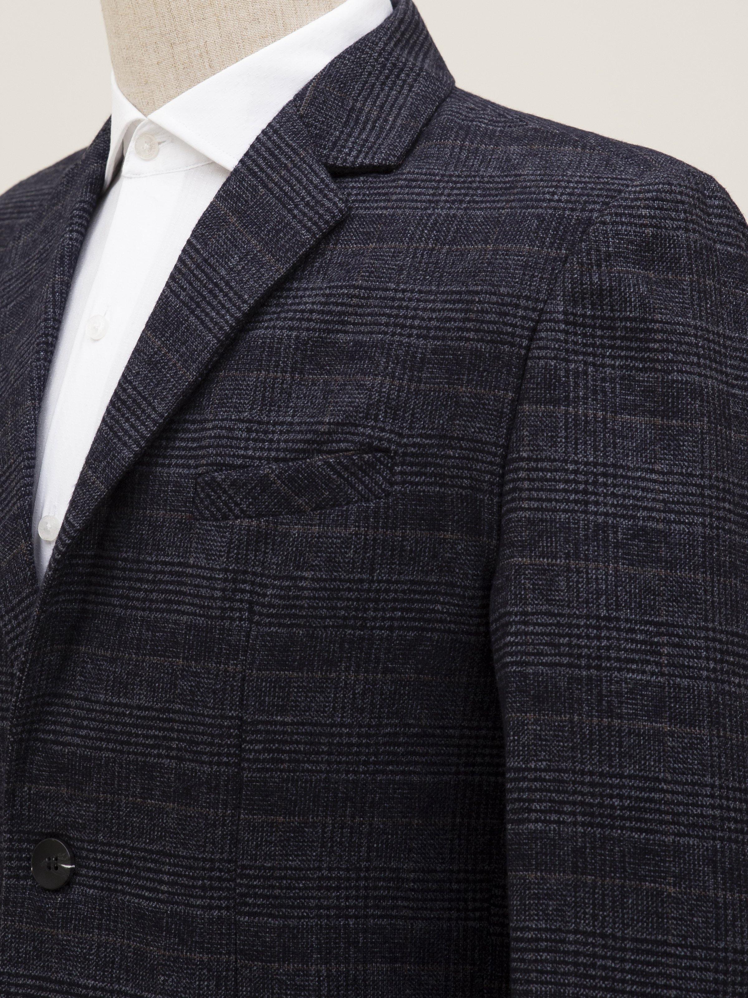 CASUAL COAT 2 BUTTON DARK GREY at Charcoal Clothing