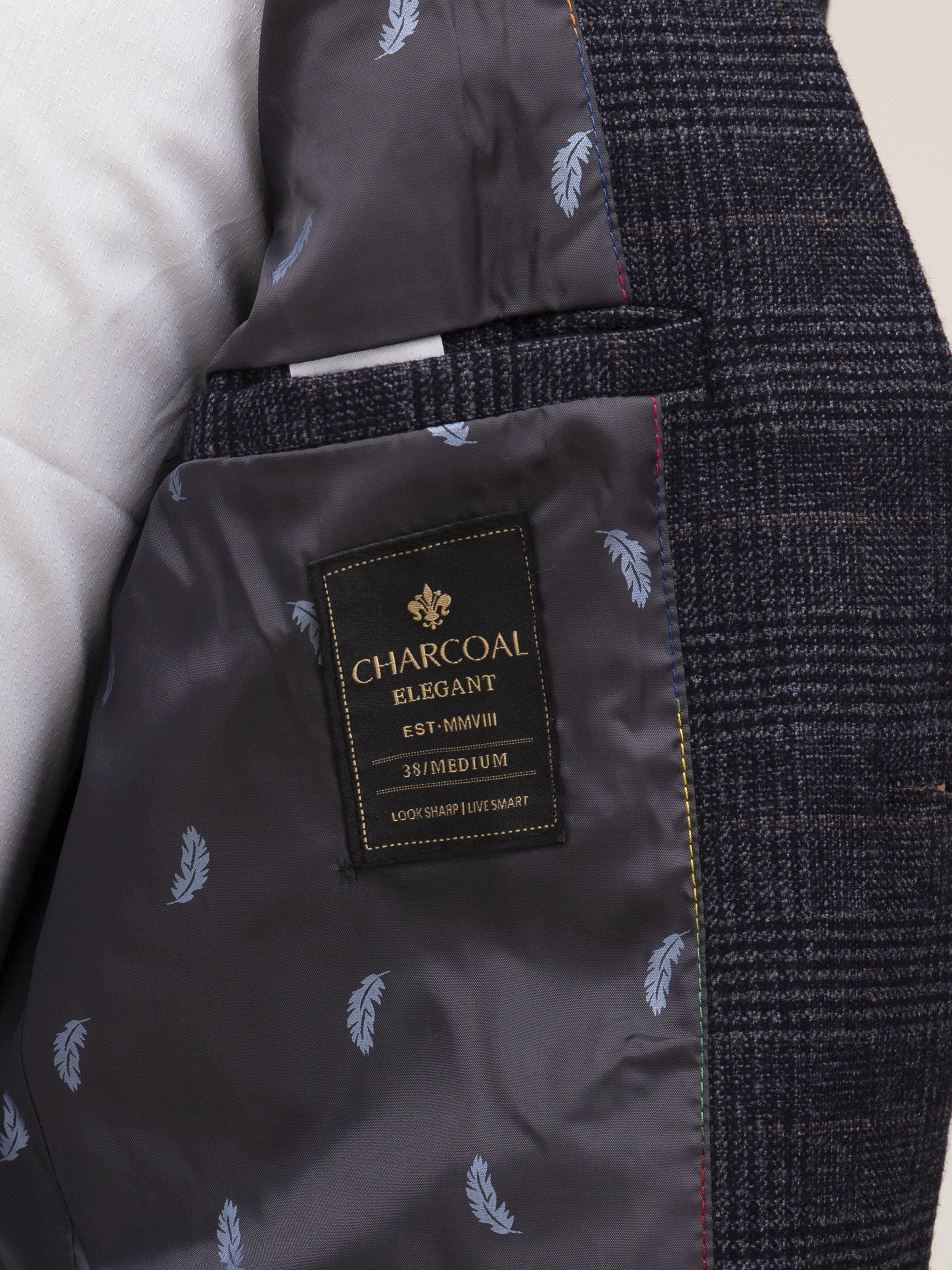 CASUAL COAT 2 BUTTON DARK GREY at Charcoal Clothing