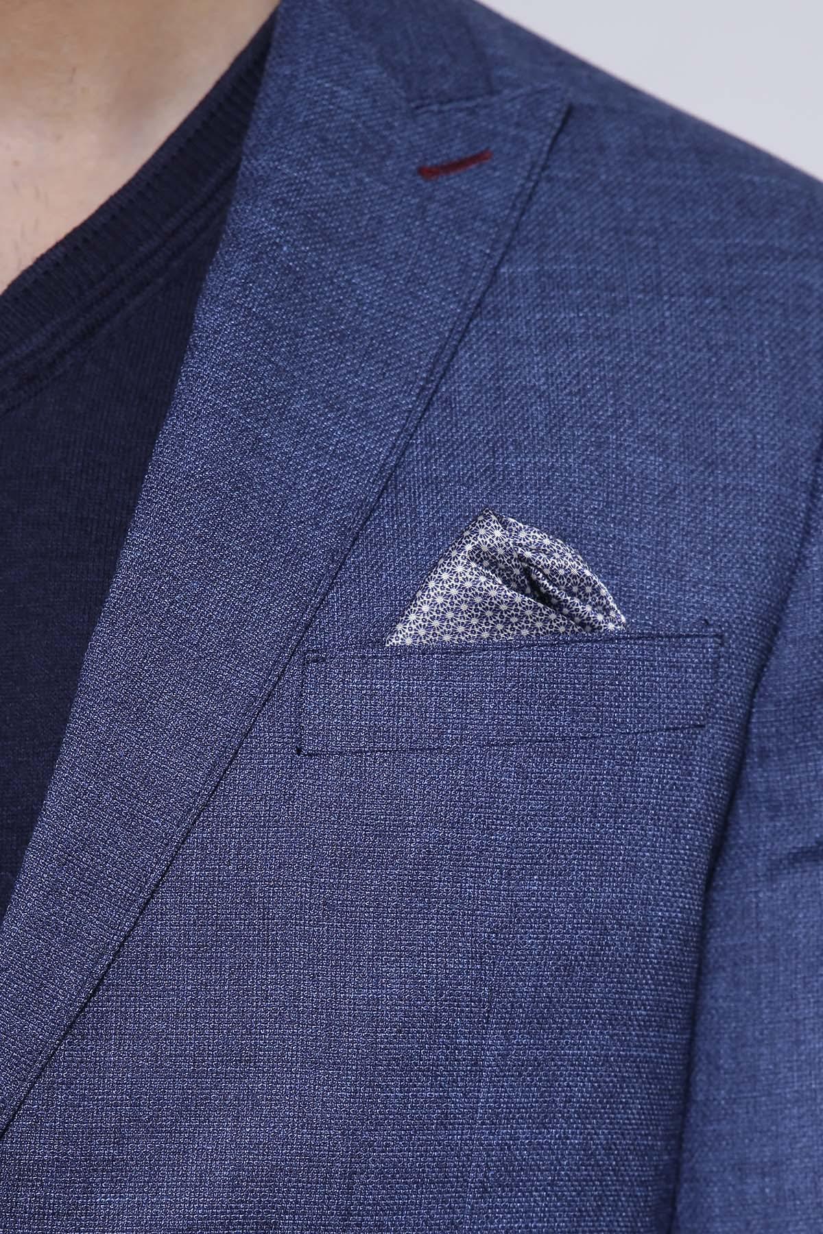 CASUAL COAT 2 BUTTON SLIM FIT BLUE at Charcoal Clothing