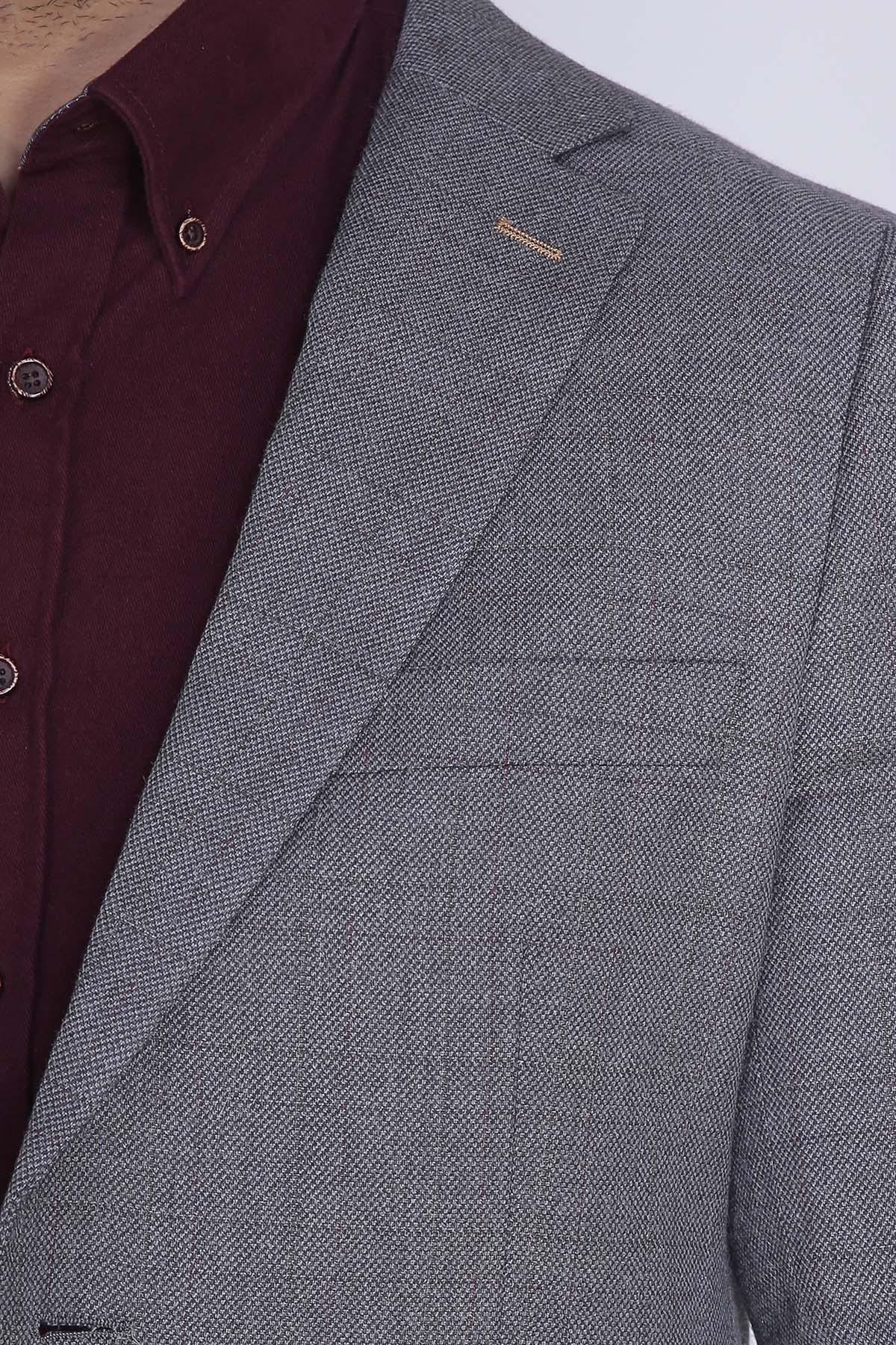 CASUAL COAT 2 BUTTON SLIM FIT GREY at Charcoal Clothing