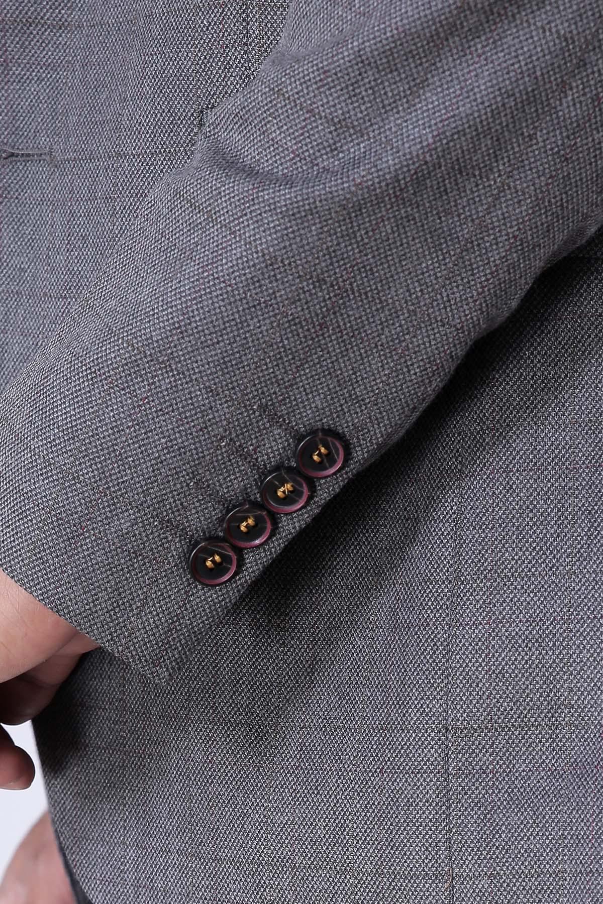 CASUAL COAT 2 BUTTON SLIM FIT GREY at Charcoal Clothing