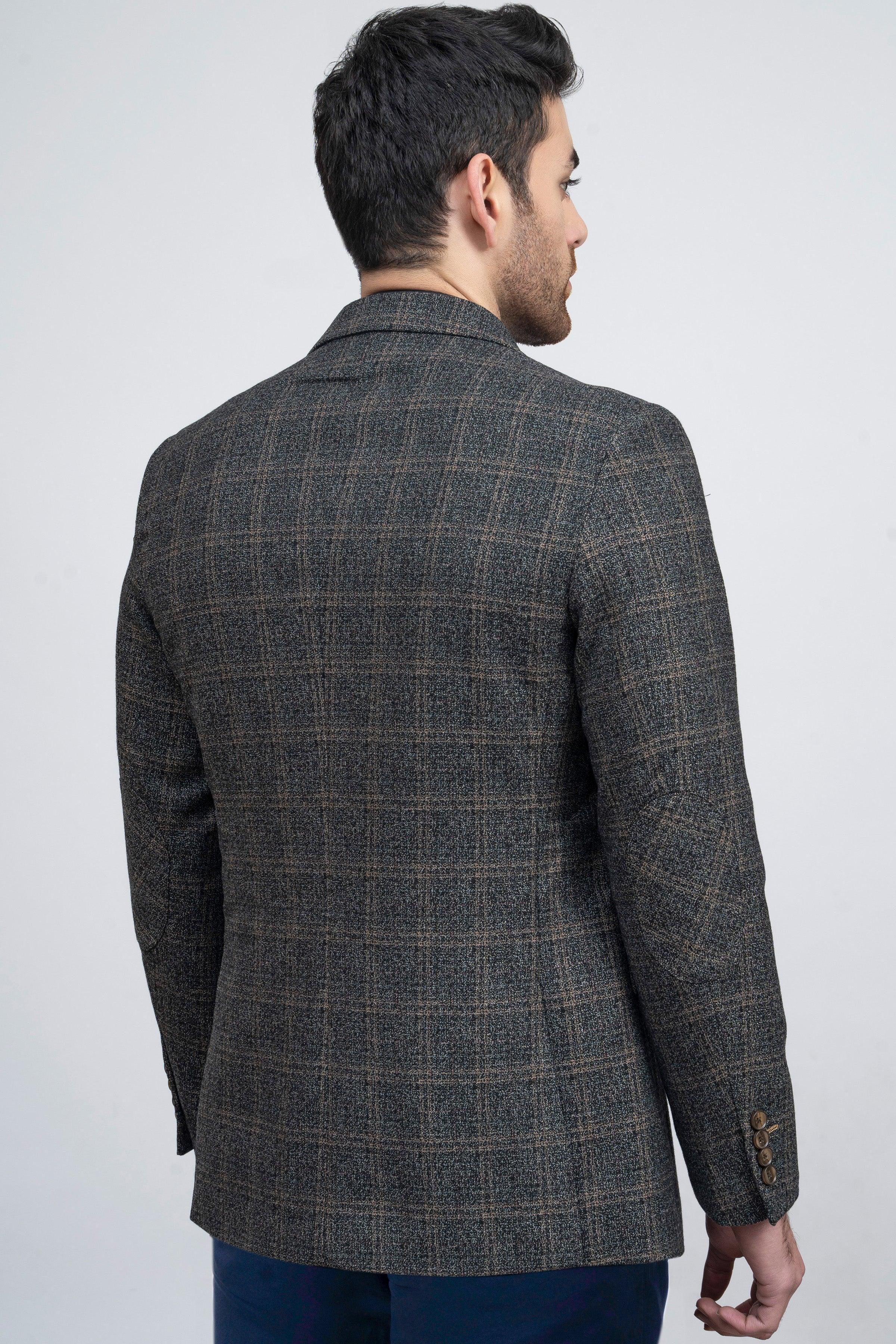 CASUAL COAT BLACK GREY at Charcoal Clothing