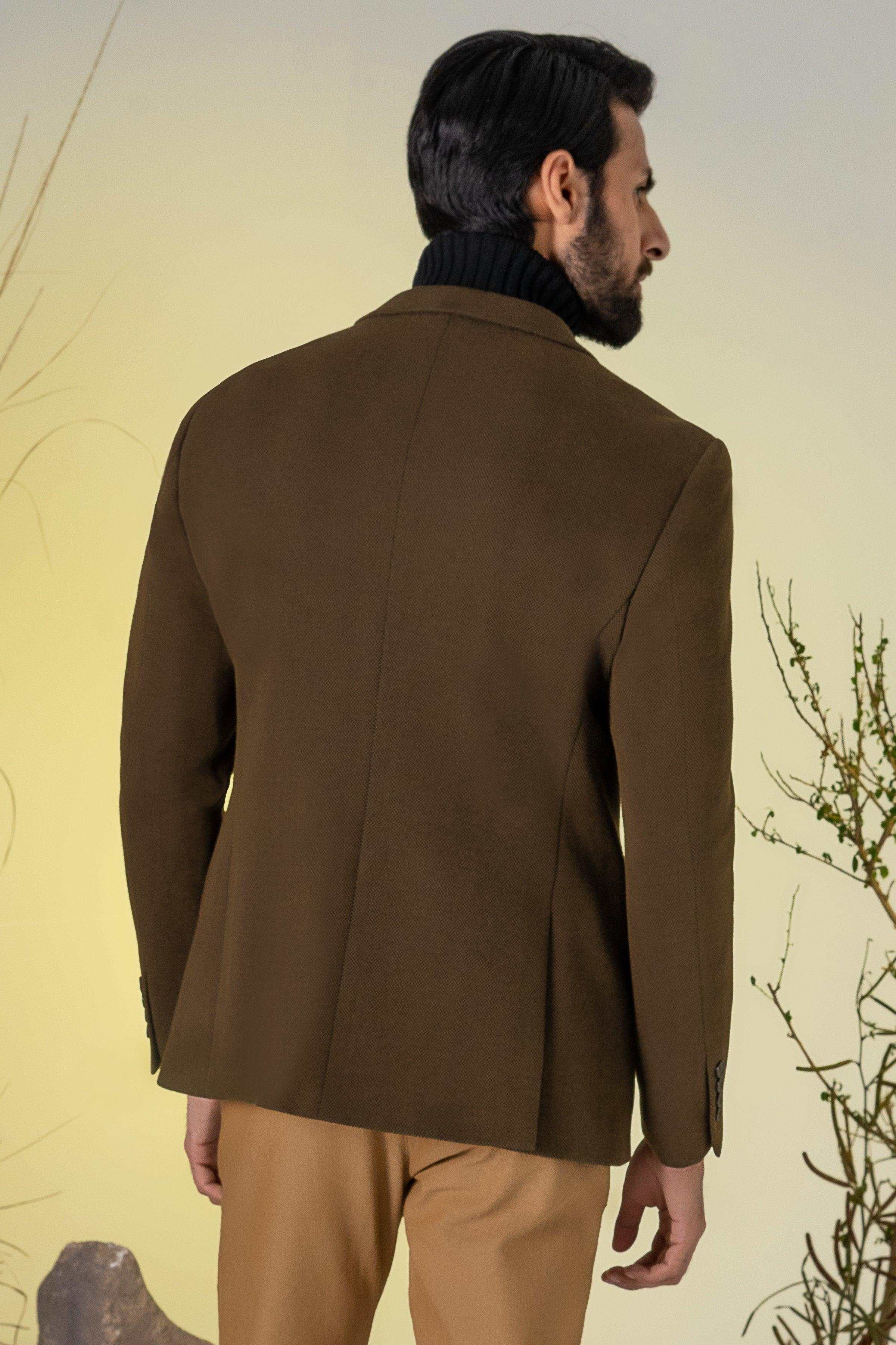 CASUAL COAT DARK OLIVE at Charcoal Clothing