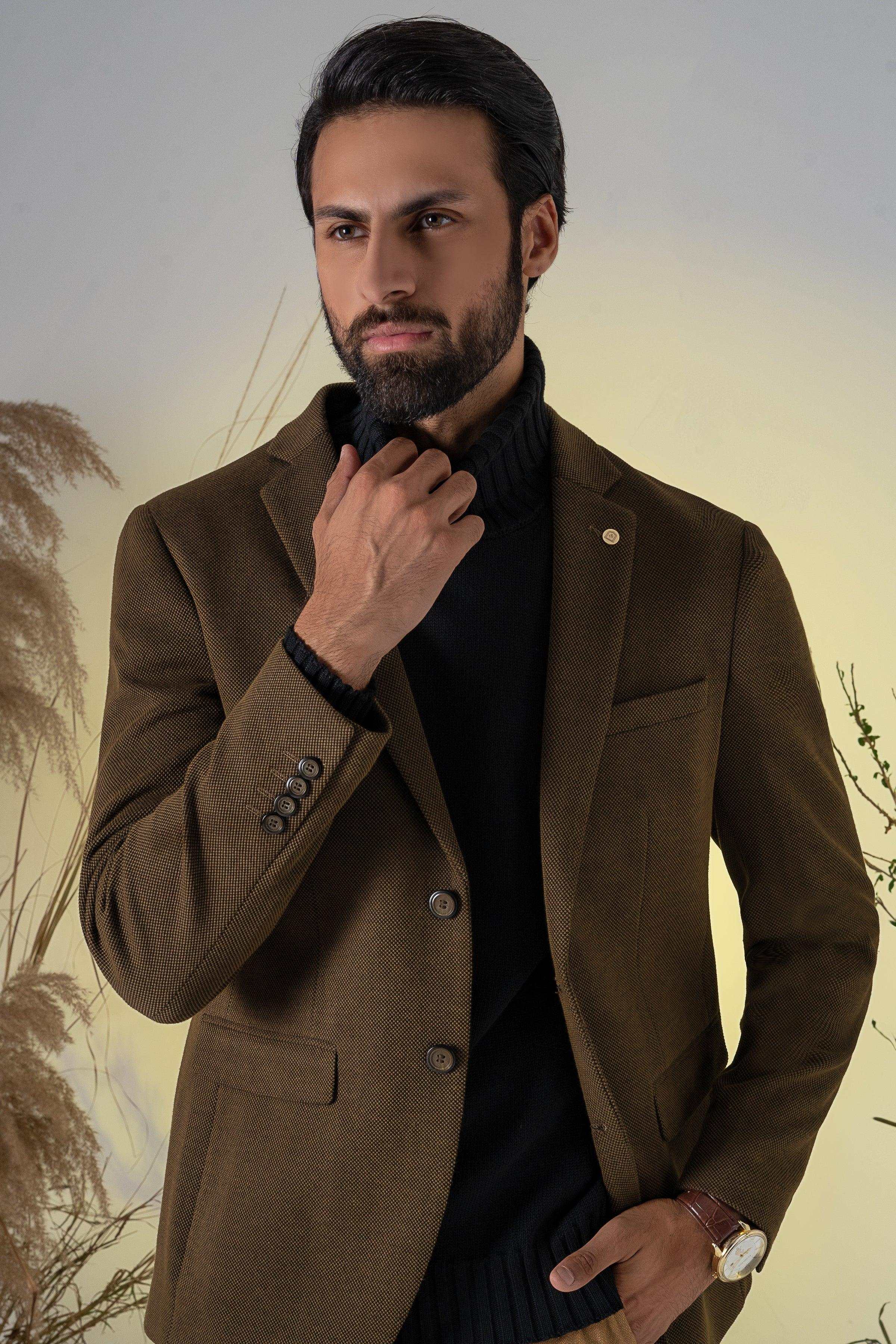 CASUAL COAT DARK OLIVE at Charcoal Clothing