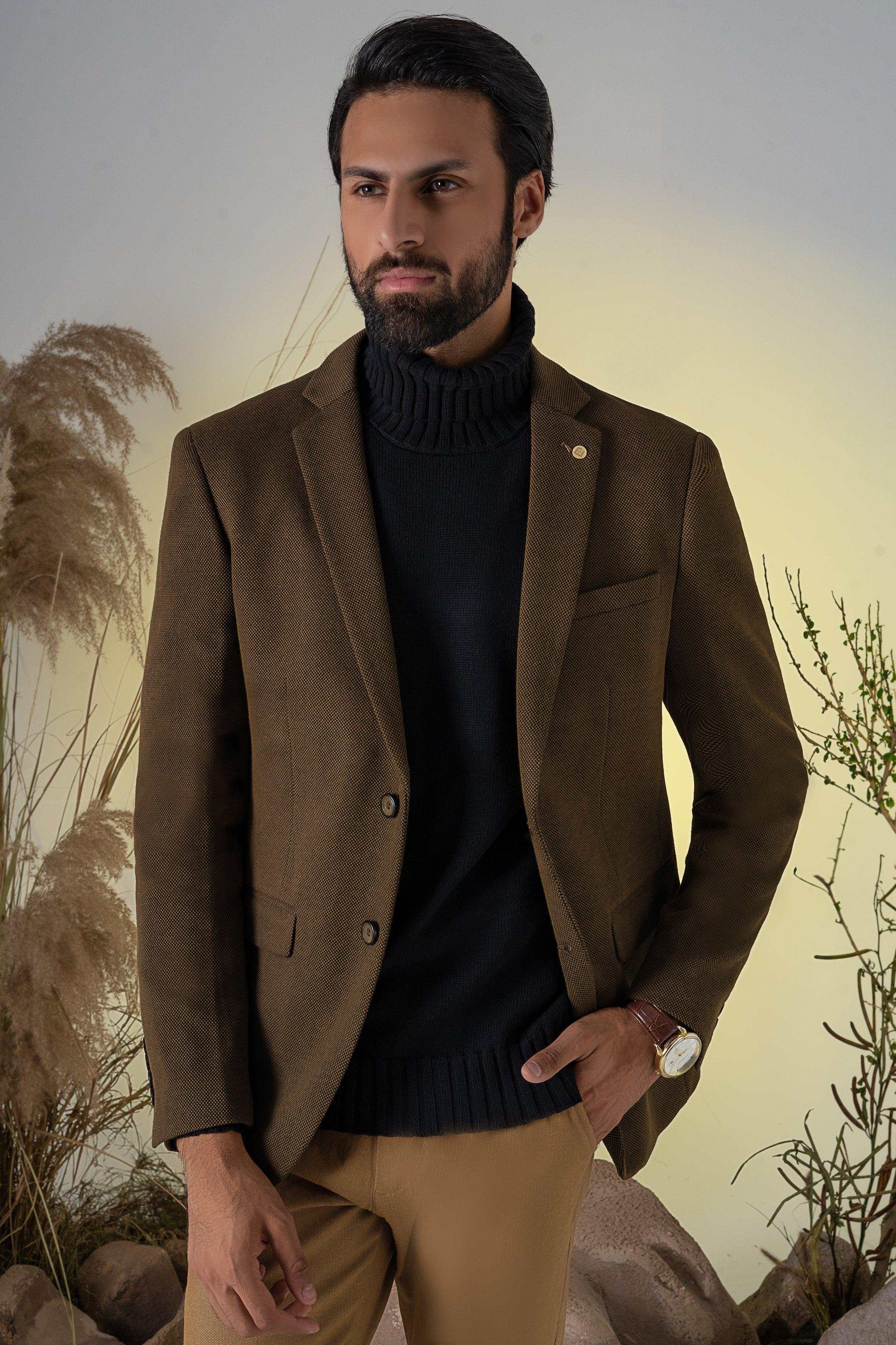 CASUAL COAT DARK OLIVE at Charcoal Clothing