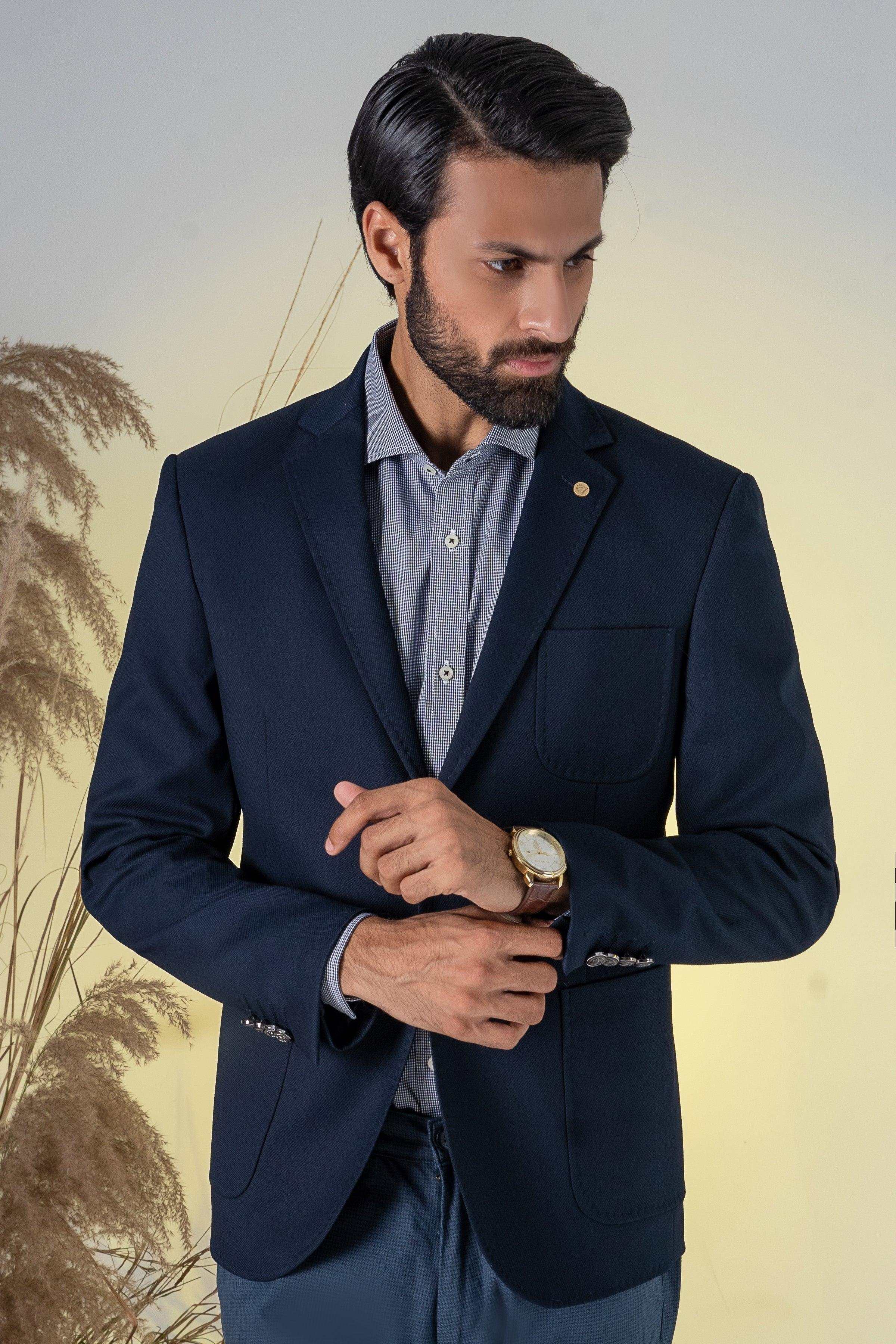 CASUAL COAT NAVY at Charcoal Clothing