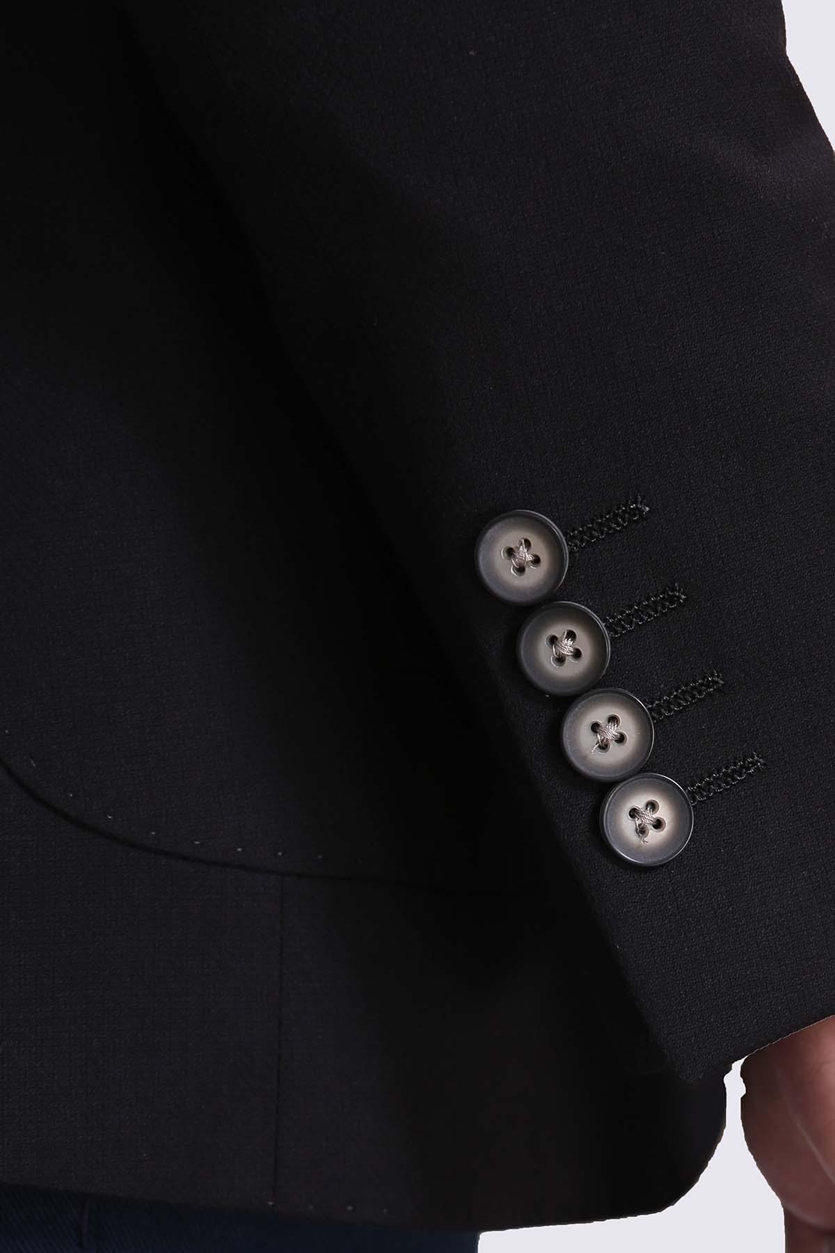 CASUAL COAT SLIM FIT BLACK at Charcoal Clothing