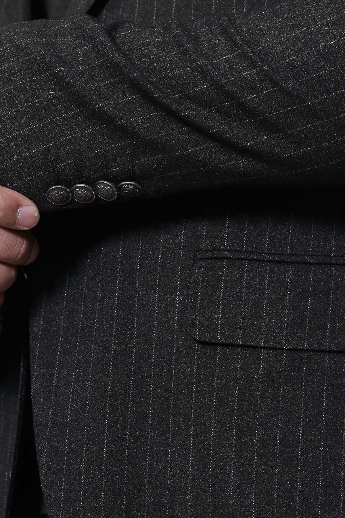 CASUAL COAT SLIM FIT CHARCOAL at Charcoal Clothing