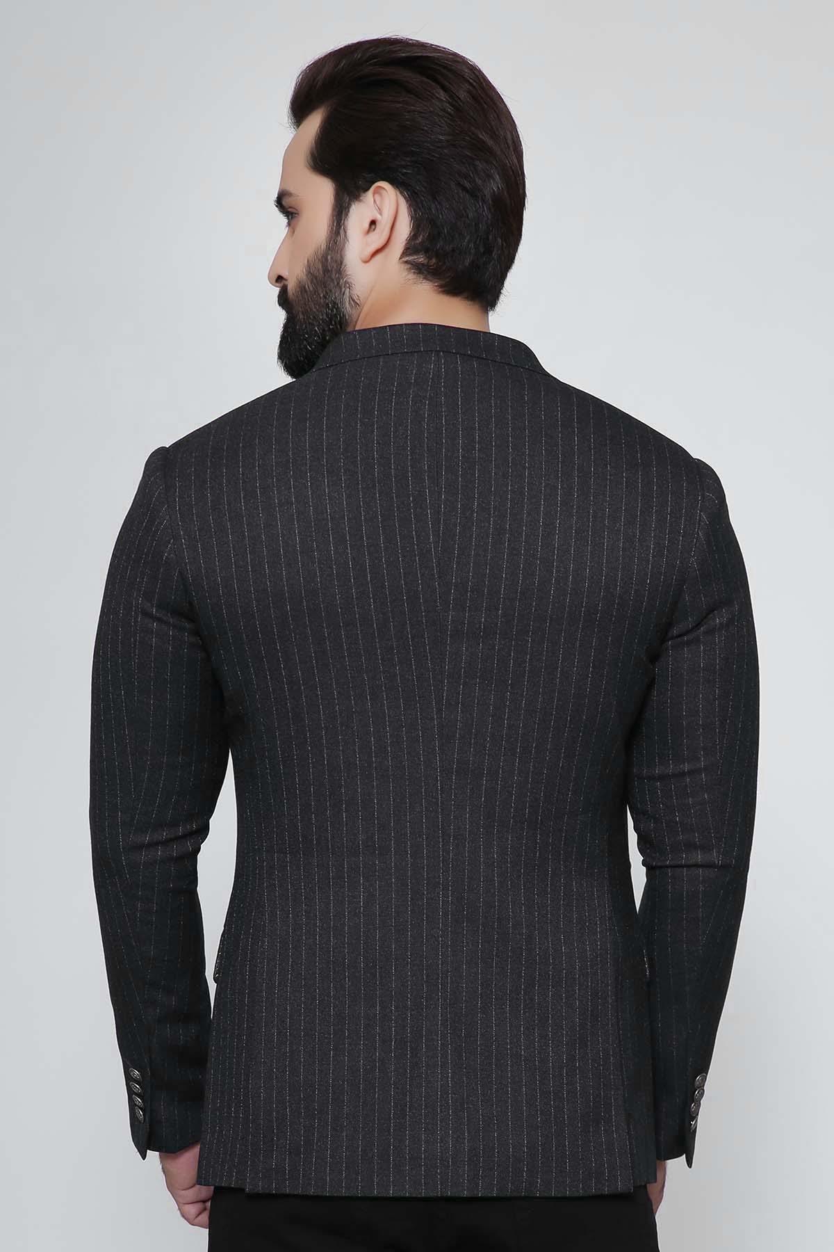 CASUAL COAT SLIM FIT CHARCOAL at Charcoal Clothing