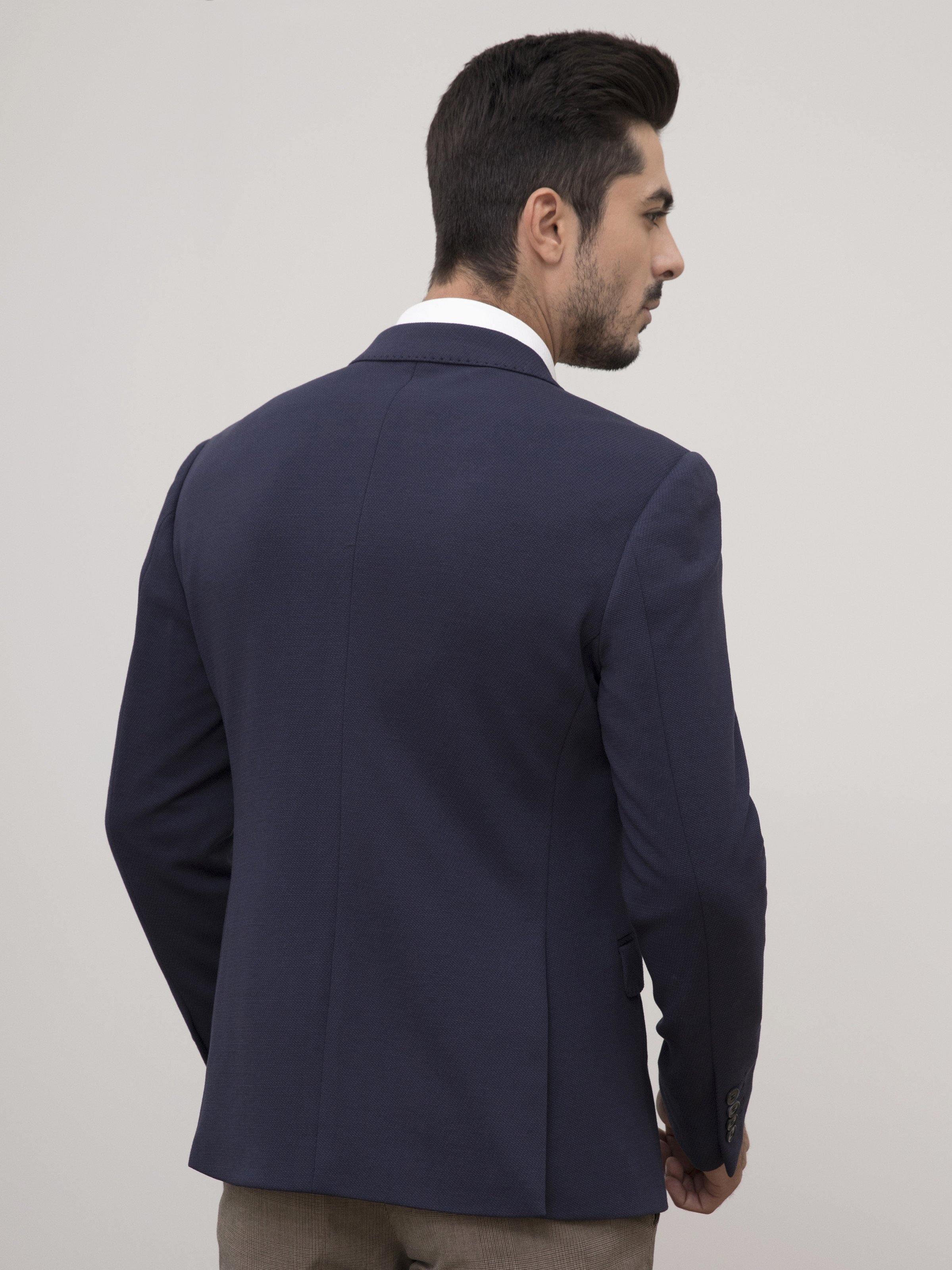 CASUAL COAT SLIM FIT NAVY at Charcoal Clothing