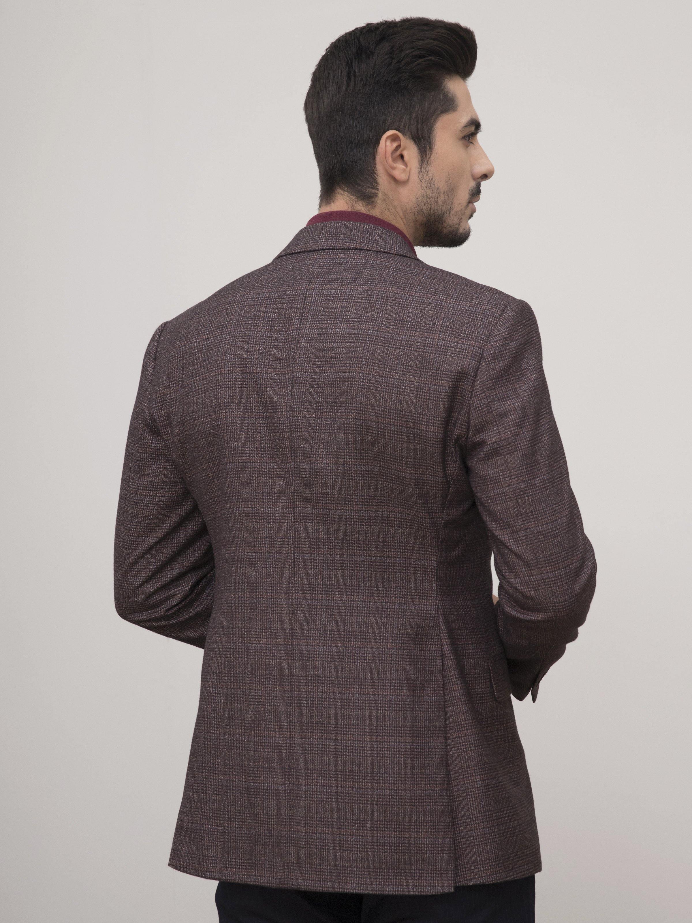 CASUAL COAT SMART FIT BROWN at Charcoal Clothing