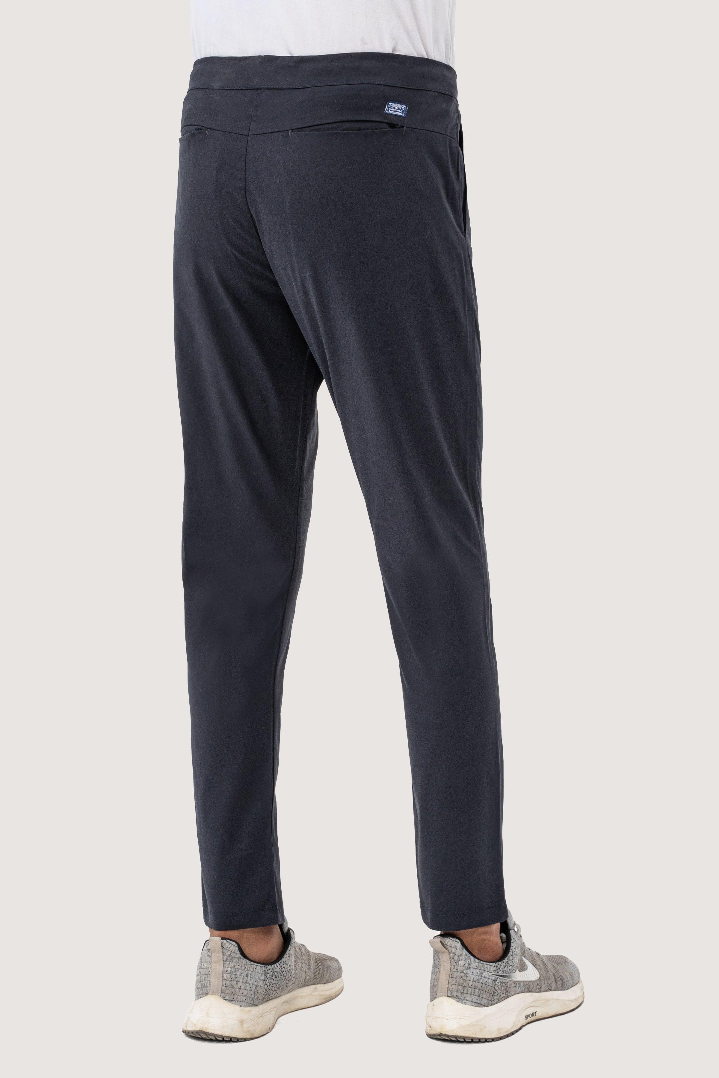 CASUAL CROSS POCKET TROUSER NAVY at Charcoal Clothing