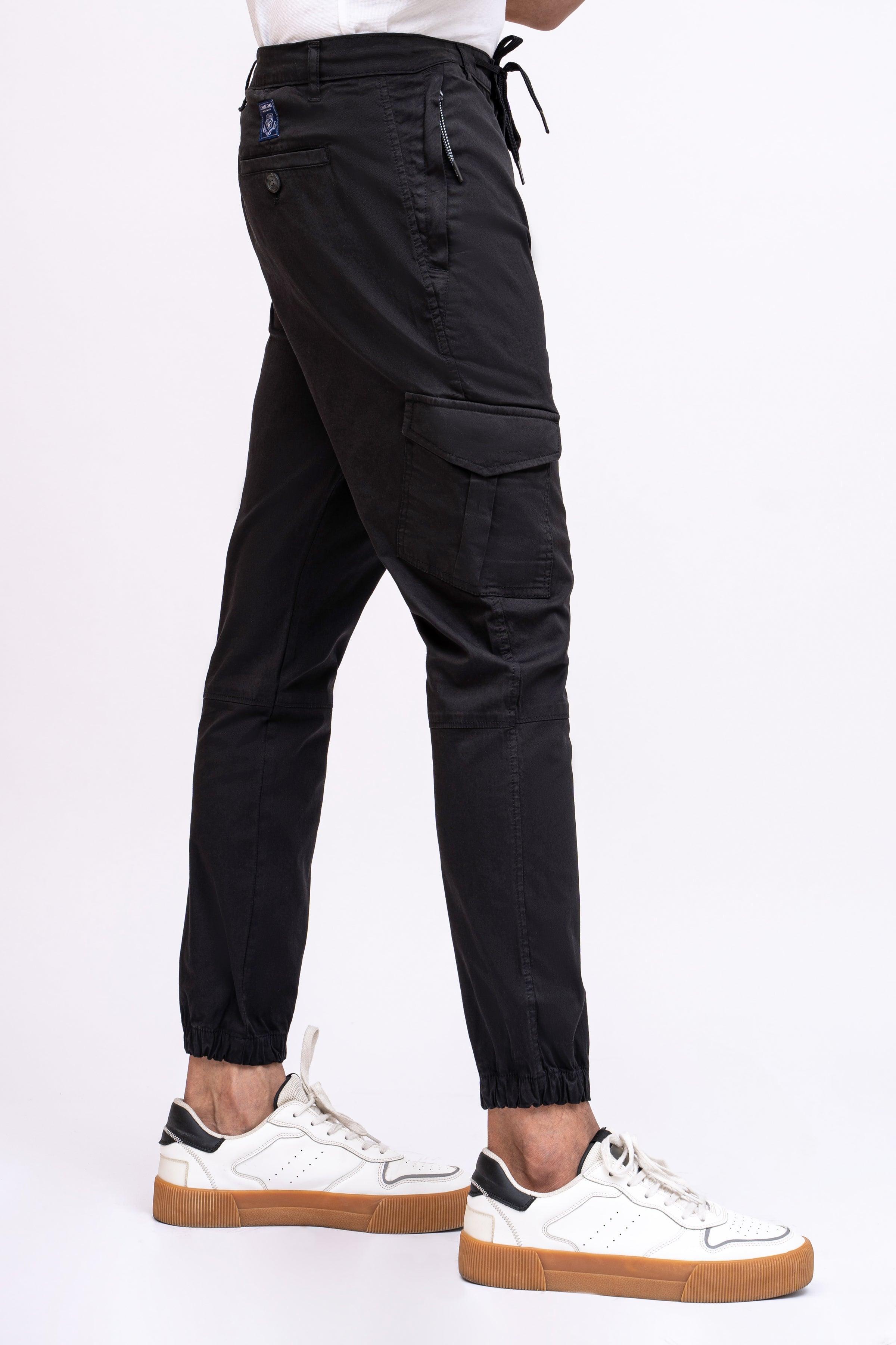CASUAL JOGAR TROUSER JET BLACK at Charcoal Clothing