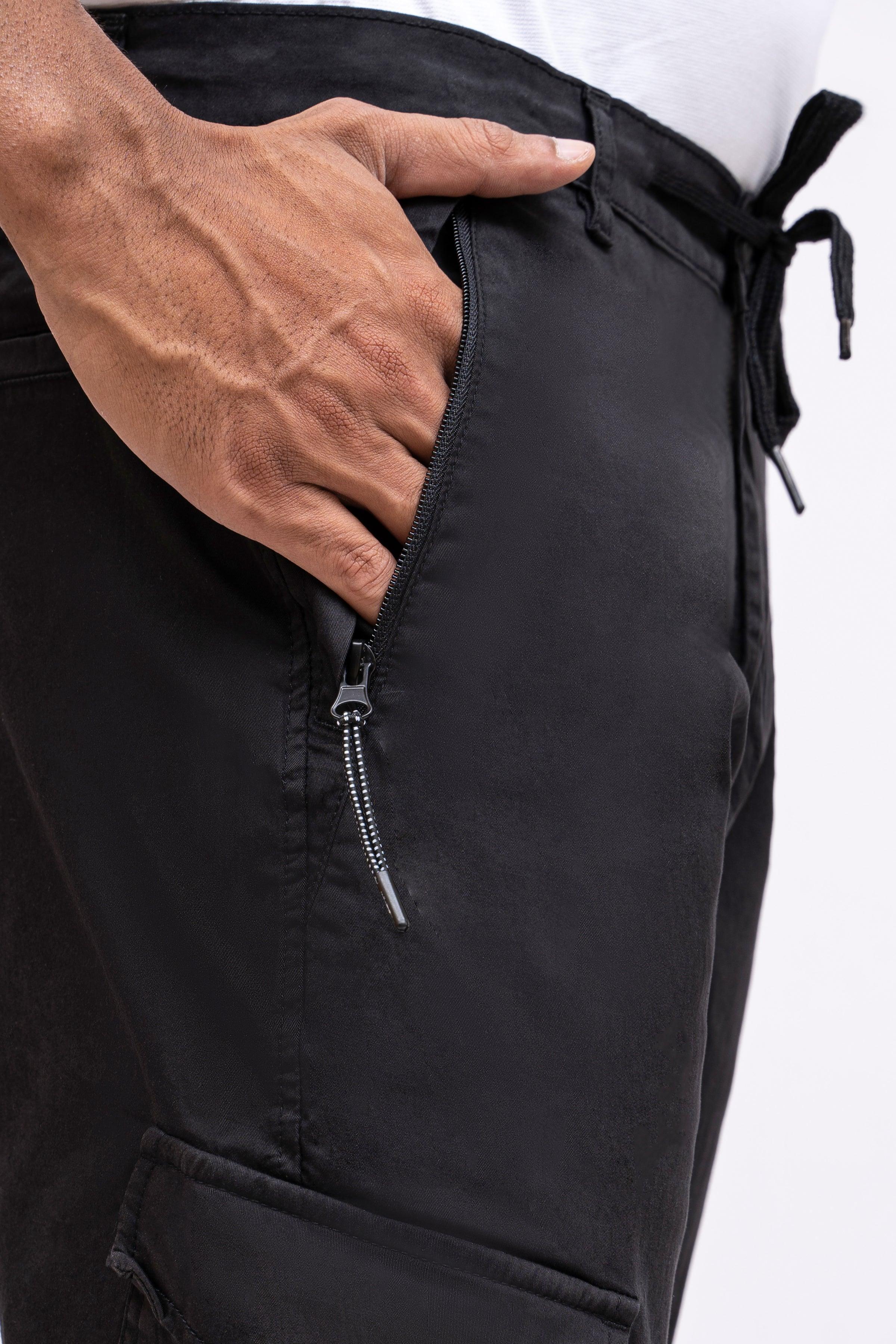 CASUAL JOGAR TROUSER JET BLACK at Charcoal Clothing