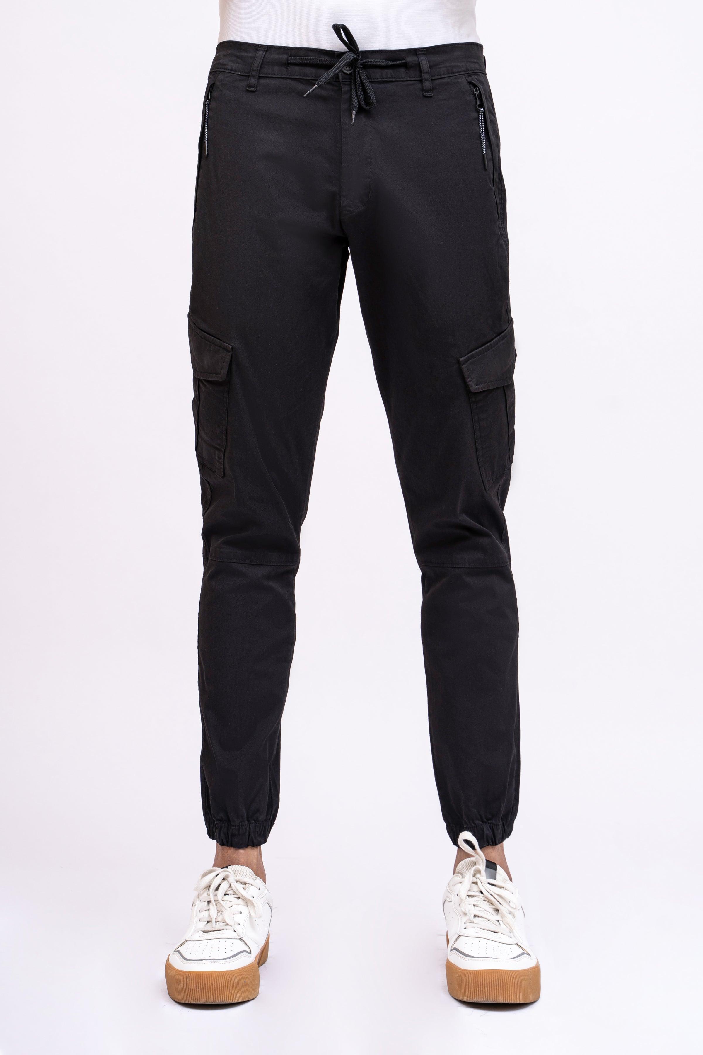 CASUAL JOGAR TROUSER JET BLACK at Charcoal Clothing