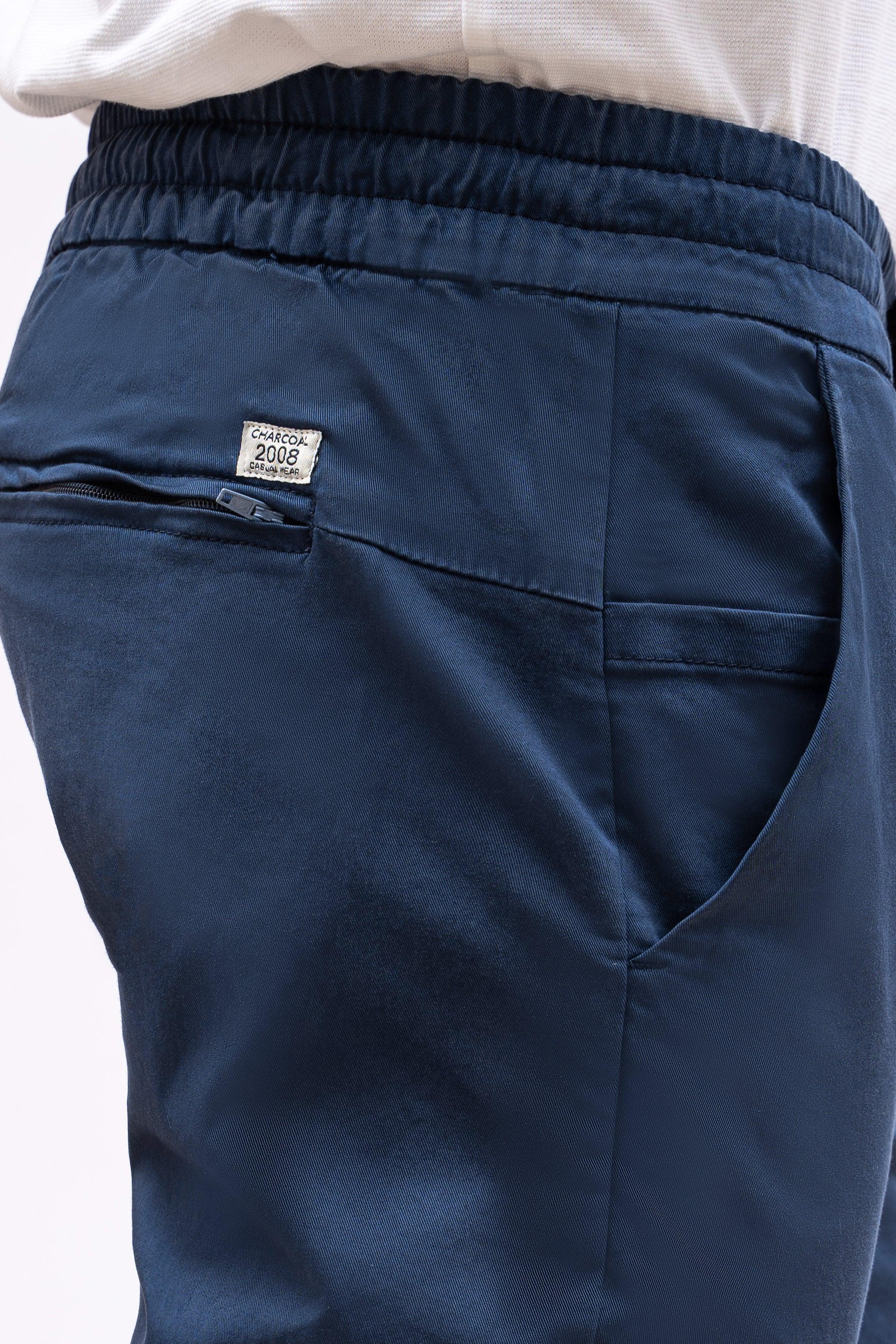CASUAL JOGAR TROUSER NAVY at Charcoal Clothing