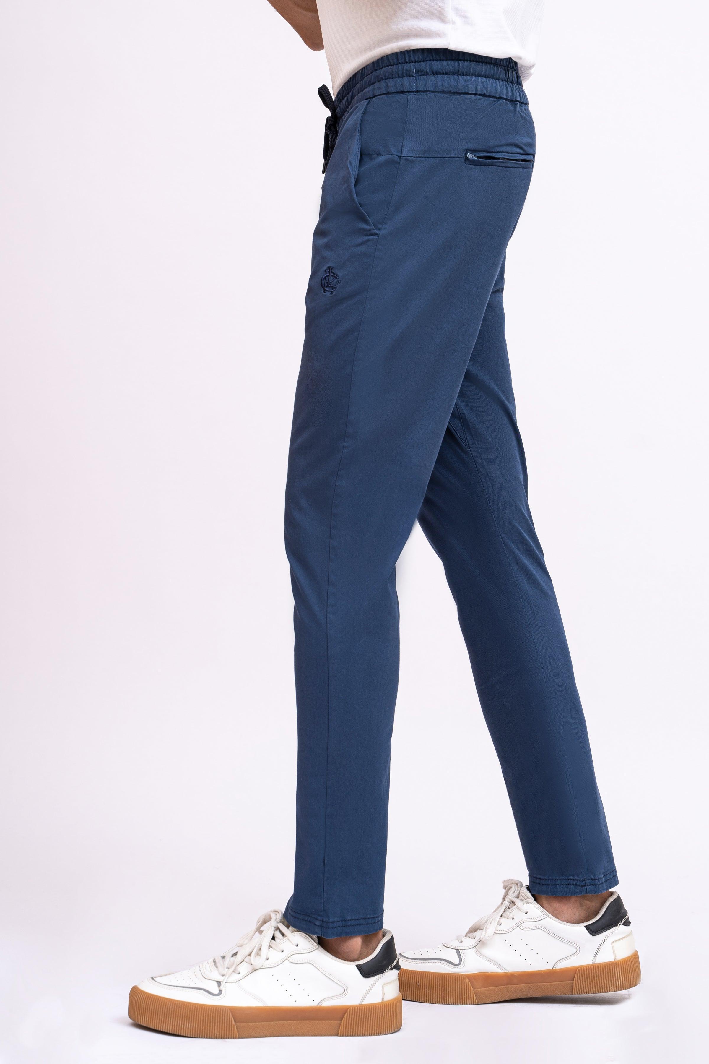 CASUAL JOGAR TROUSER NAVY at Charcoal Clothing