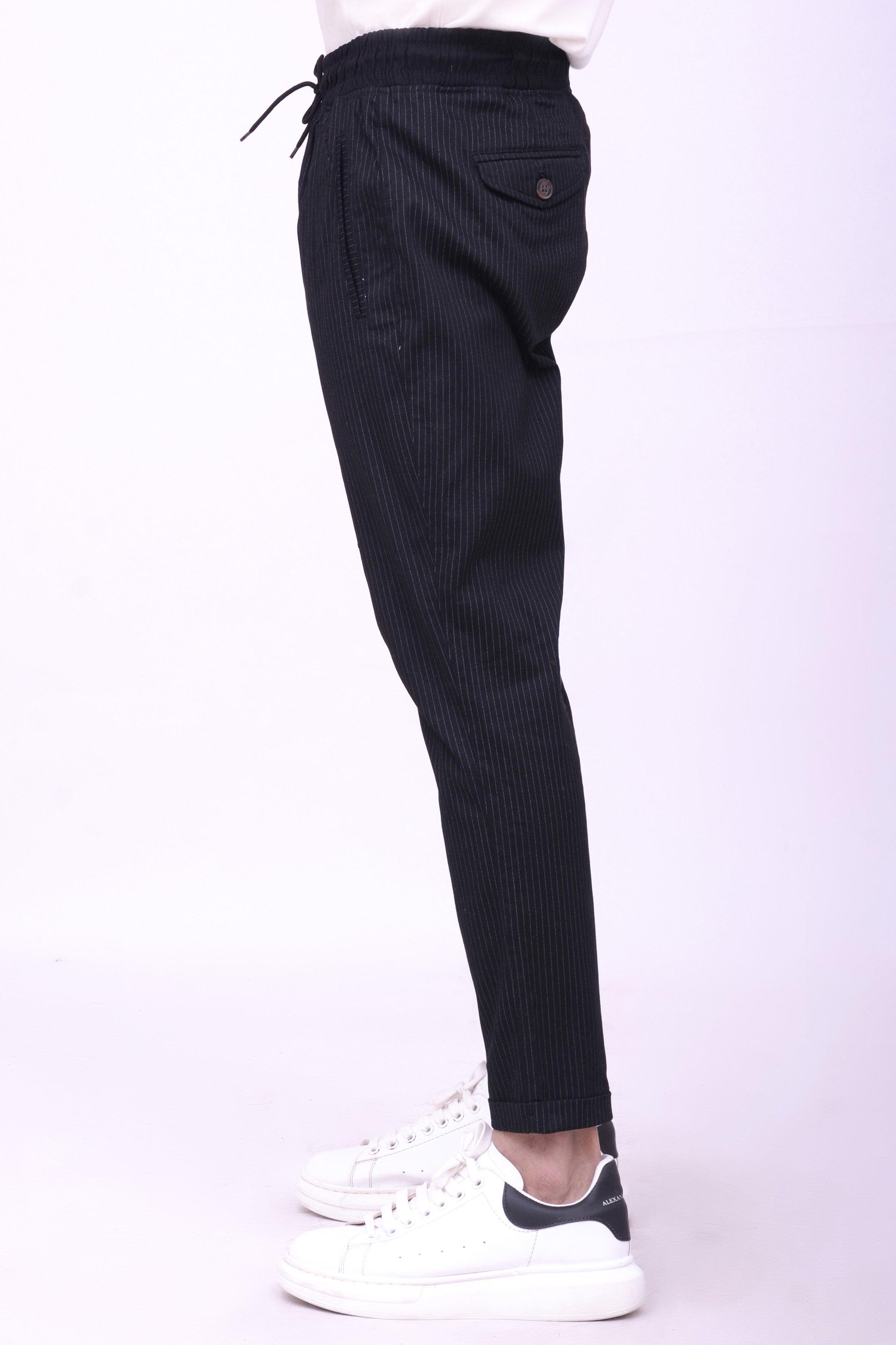 CASUAL JOGGER TROUSER BLACK at Charcoal Clothing