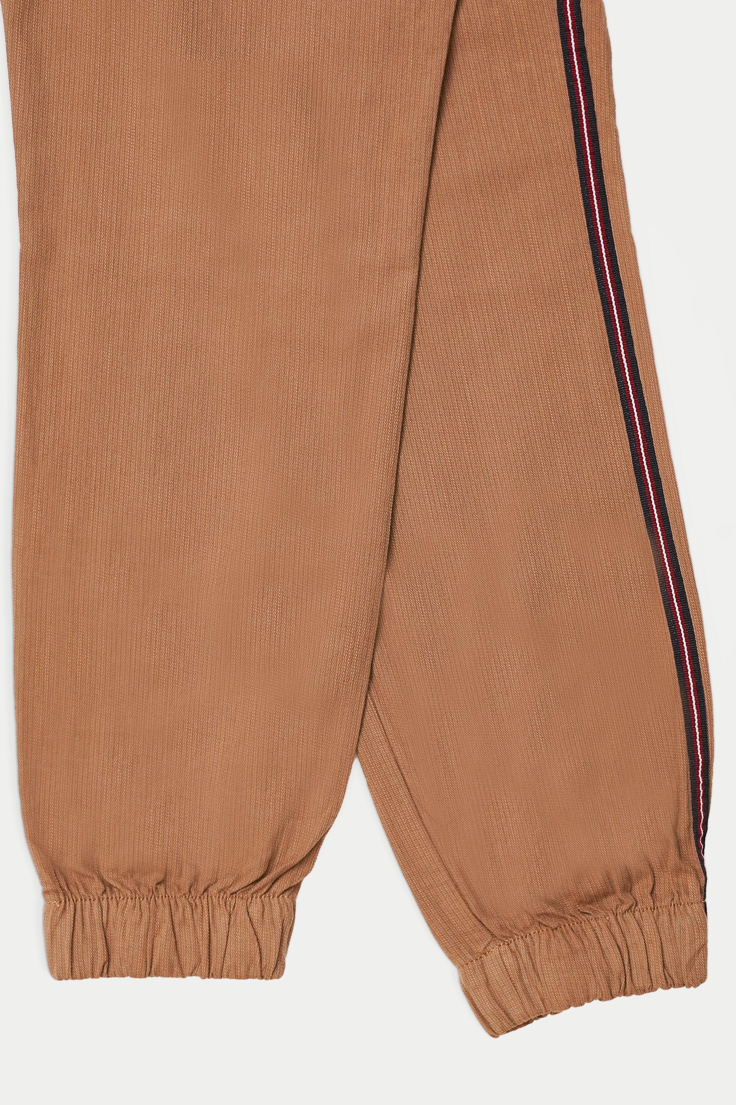 CASUAL JOGGER TROUSER DARK KHAKI at Charcoal Clothing