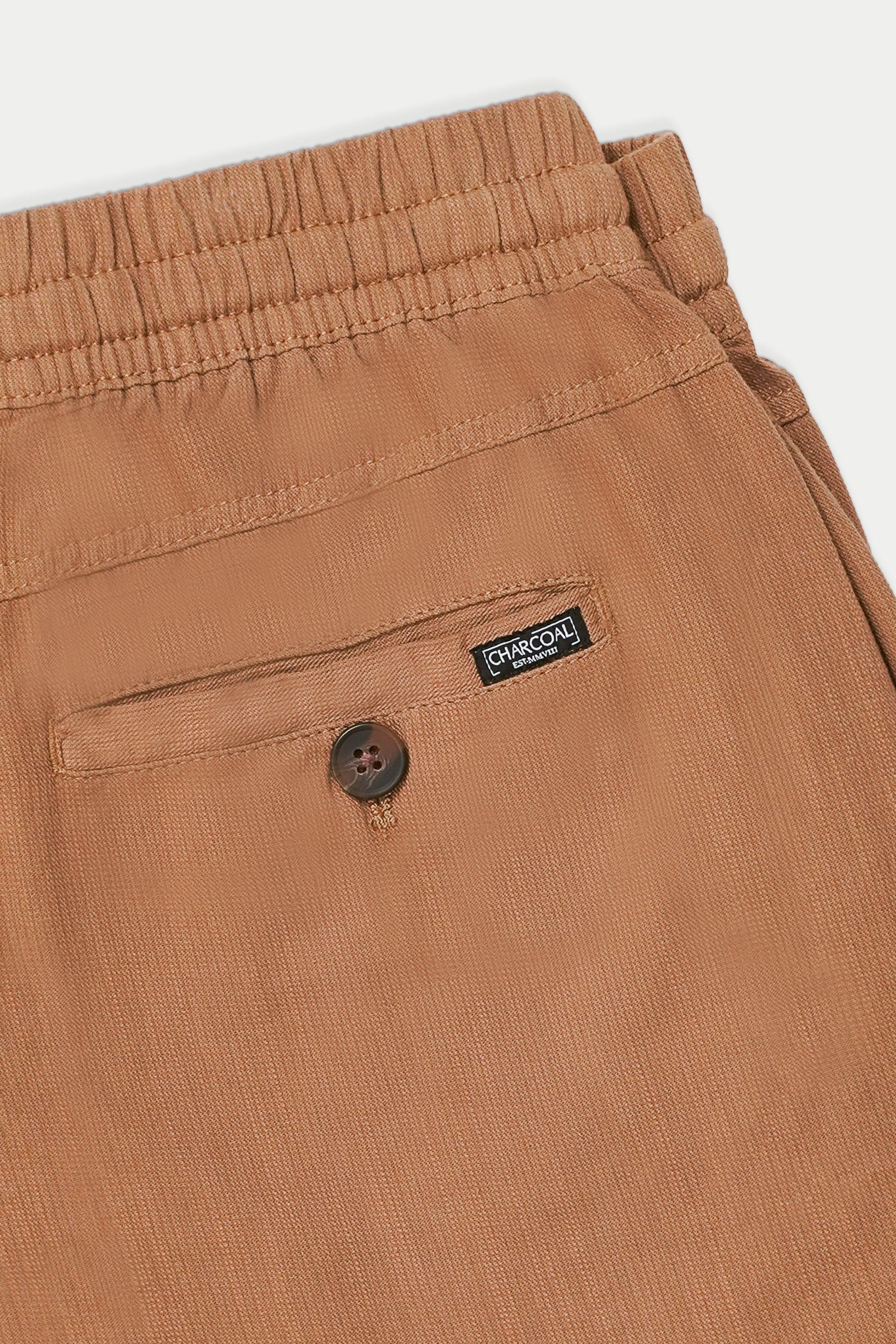 CASUAL JOGGER TROUSER DARK KHAKI at Charcoal Clothing