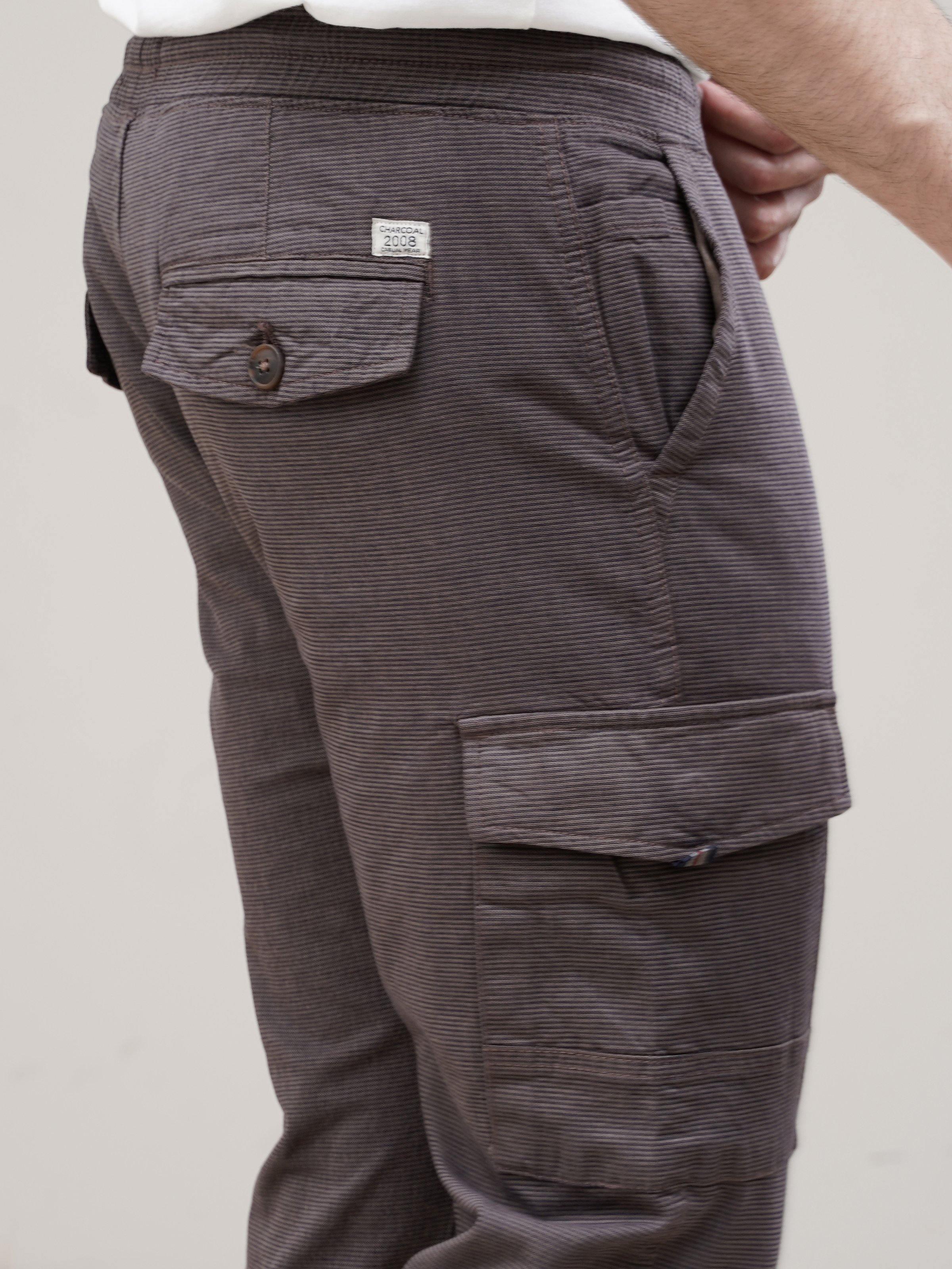 CASUAL JOGGER TROUSER KHAKI at Charcoal Clothing