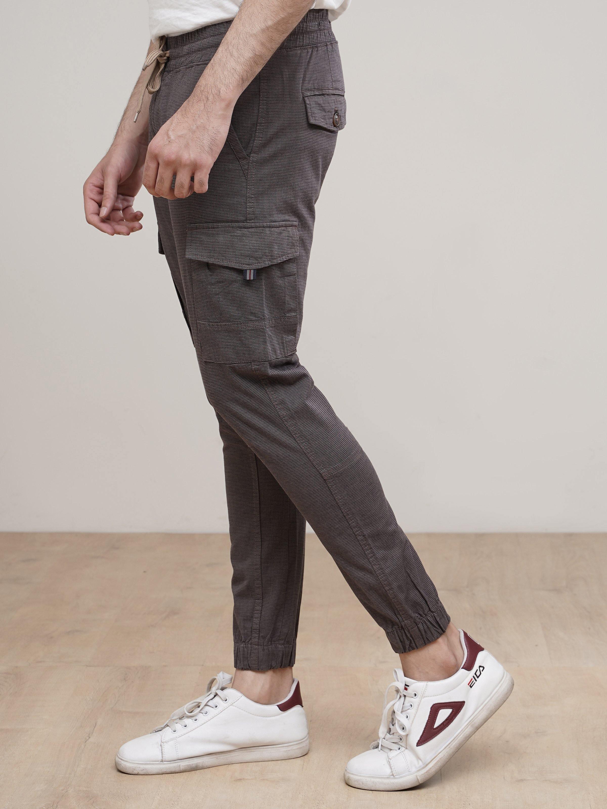 CASUAL JOGGER TROUSER KHAKI at Charcoal Clothing
