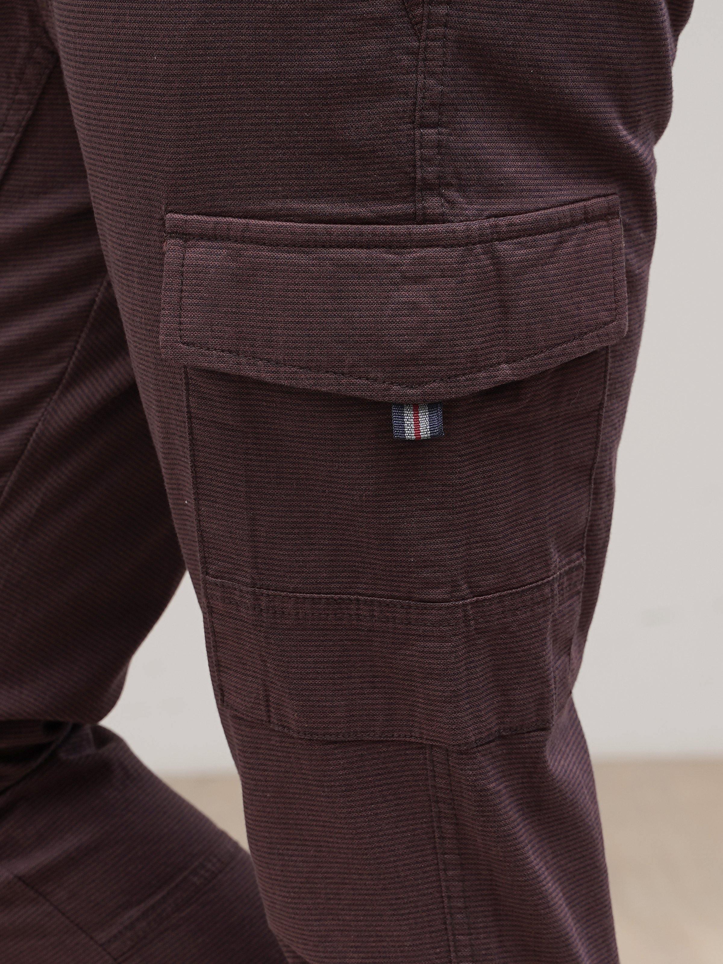 CASUAL JOGGER TROUSER MAROON at Charcoal Clothing