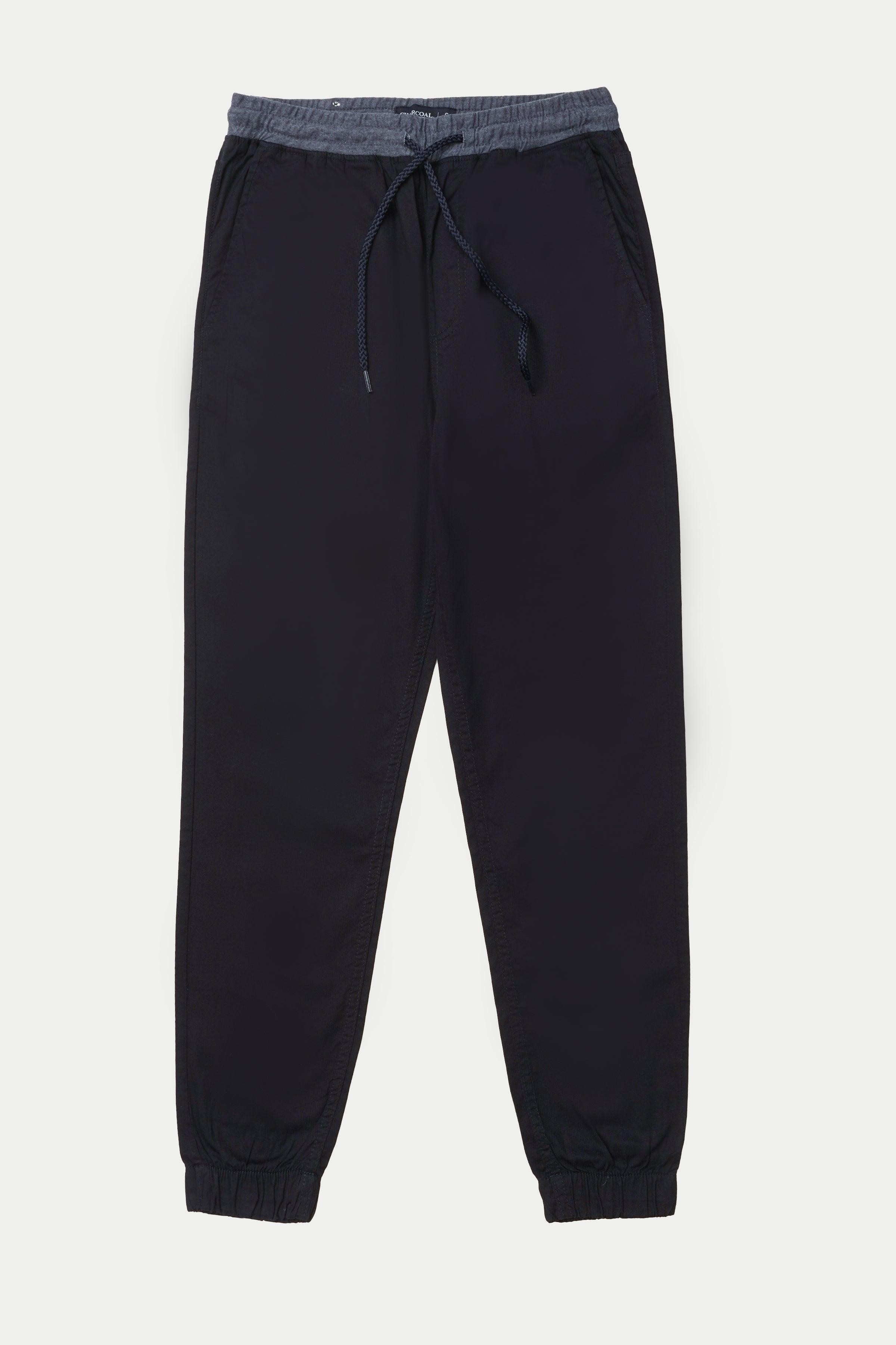 CASUAL JOGGER TROUSER NAVY at Charcoal Clothing