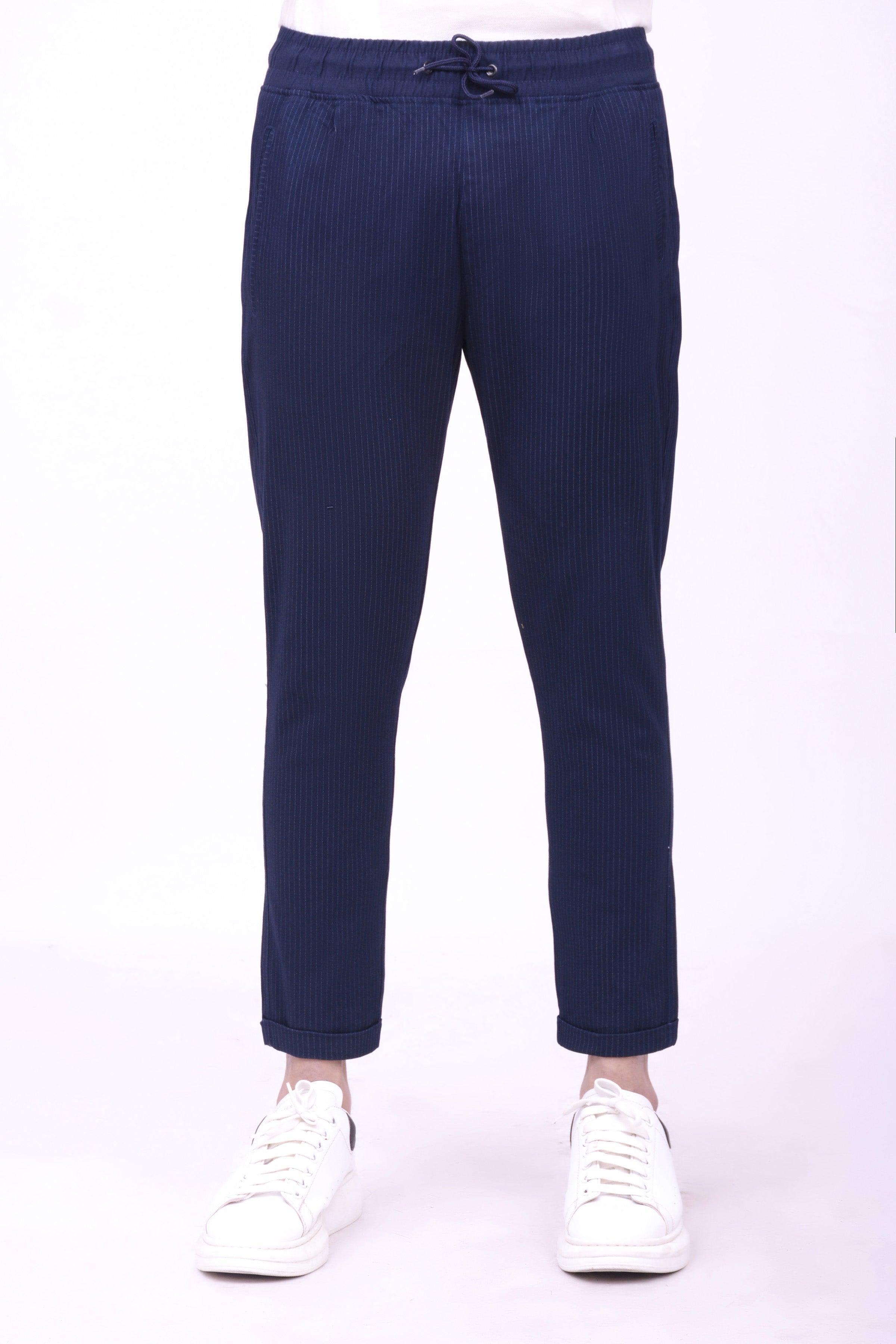 CASUAL JOGGER TROUSER NAVY at Charcoal Clothing