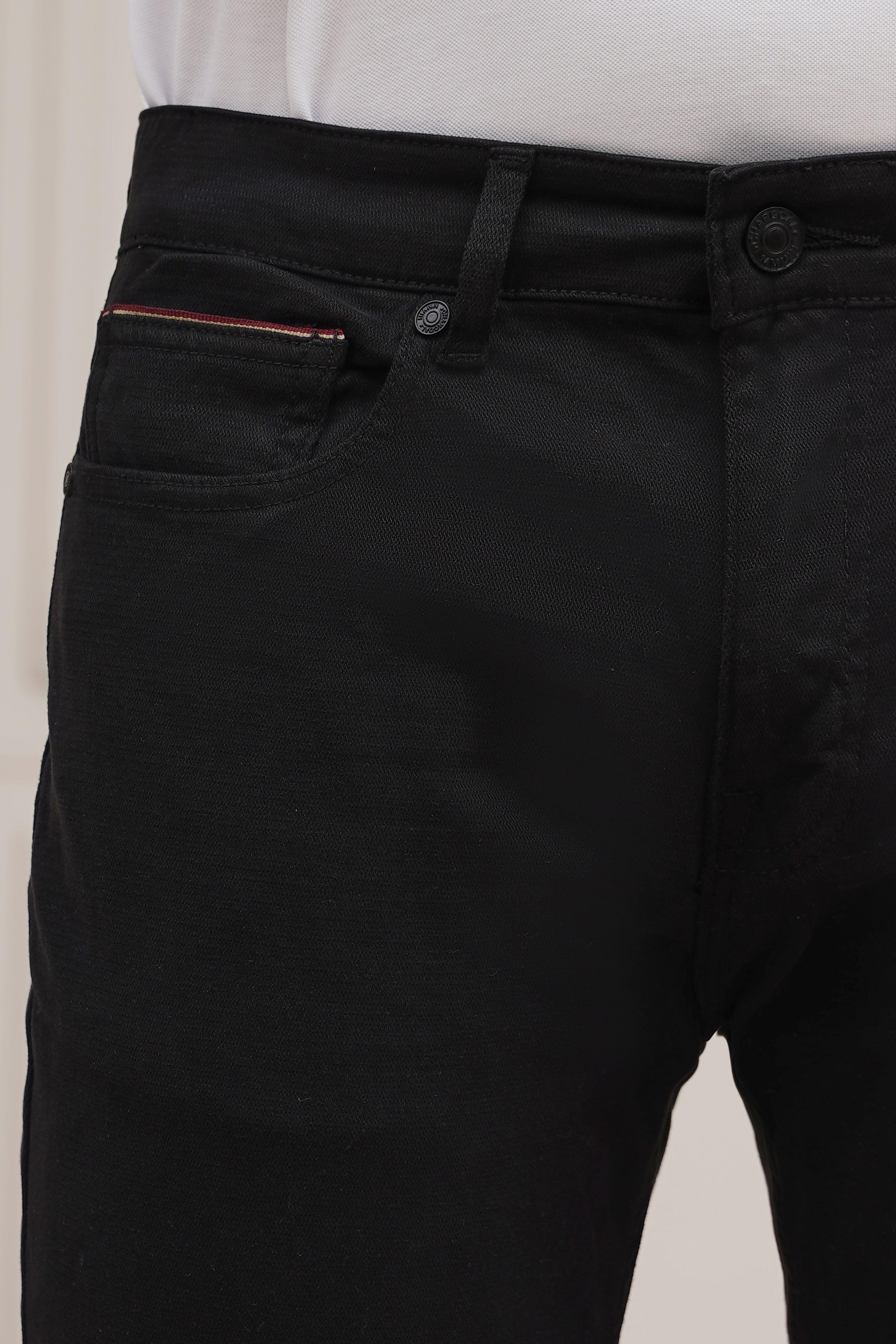 CASUAL PANT 5 POCKET BLACK at Charcoal Clothing