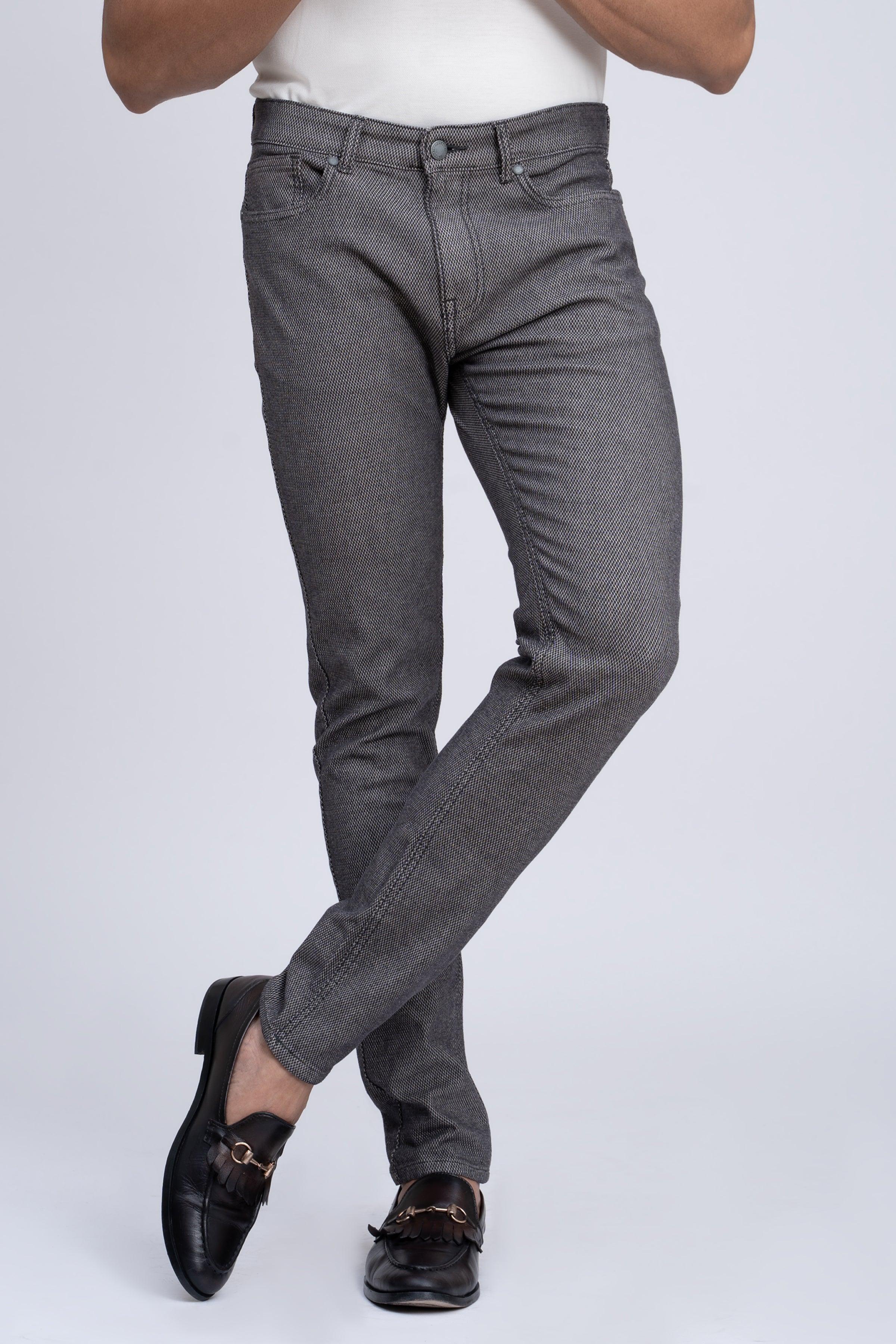 CASUAL PANT 5 POCKET DARK GREY at Charcoal Clothing