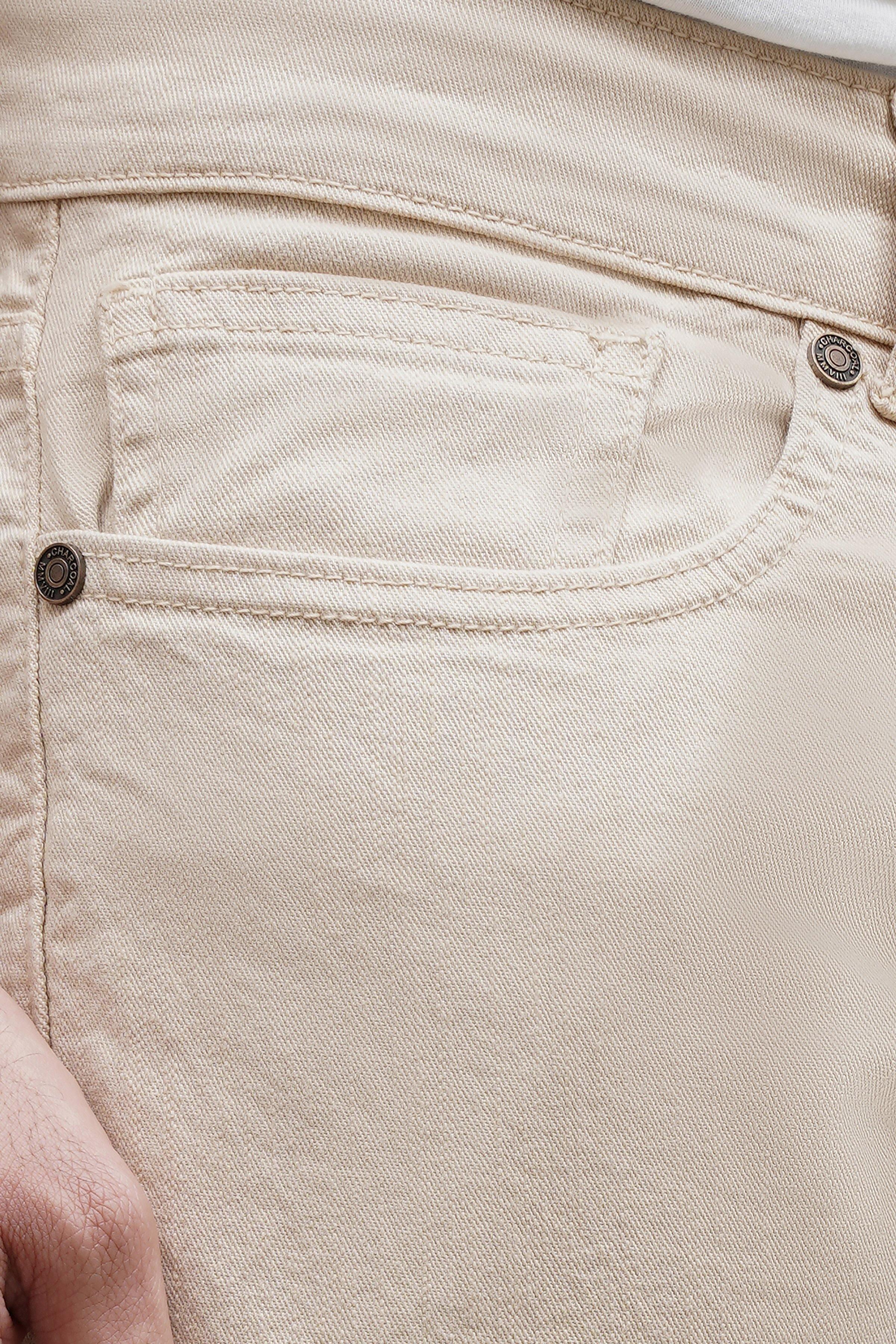 CASUAL PANT 5 POCKET LIGHT KHAKI at Charcoal Clothing
