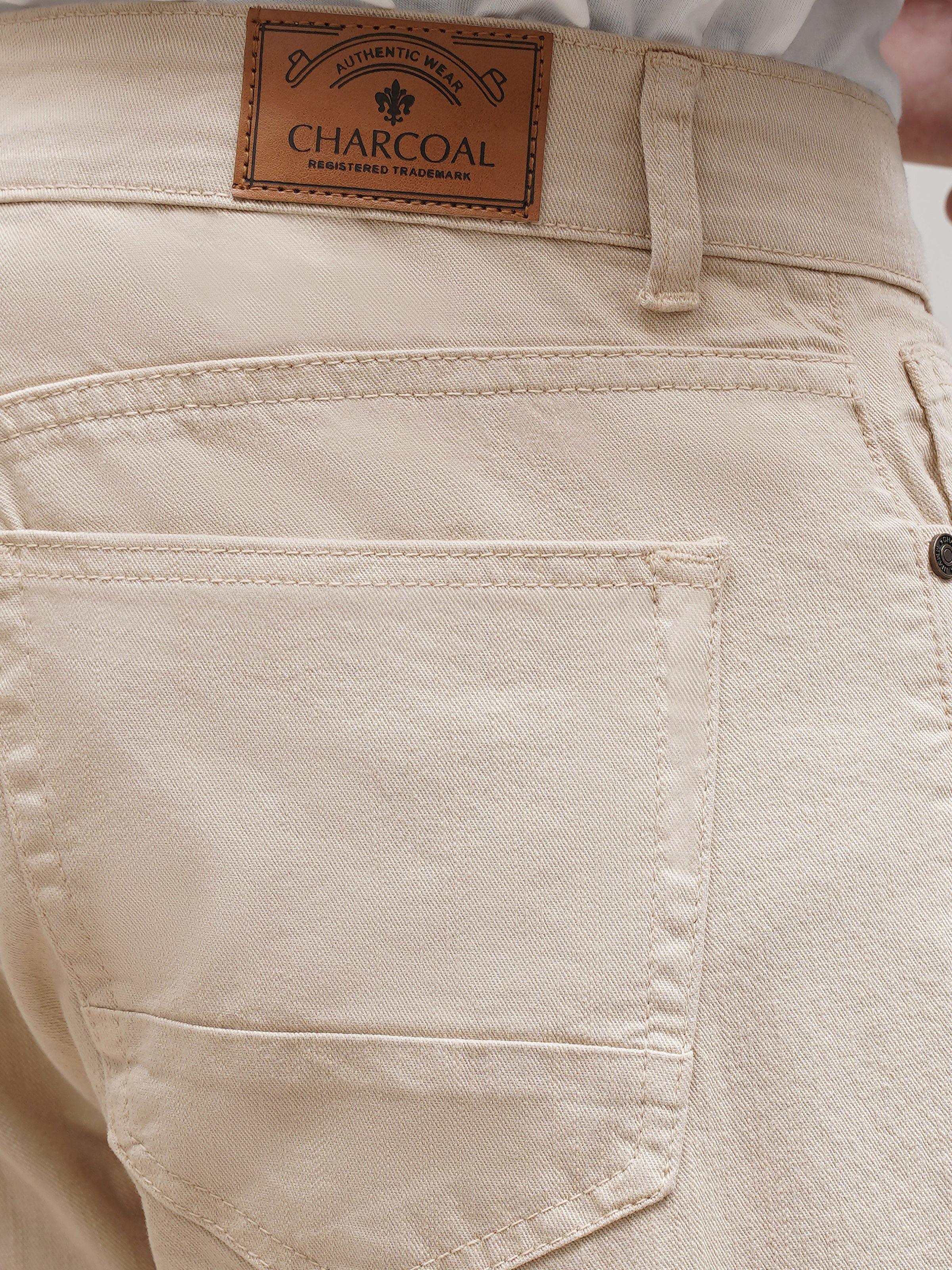 CASUAL PANT 5 POCKET LIGHT KHAKI at Charcoal Clothing