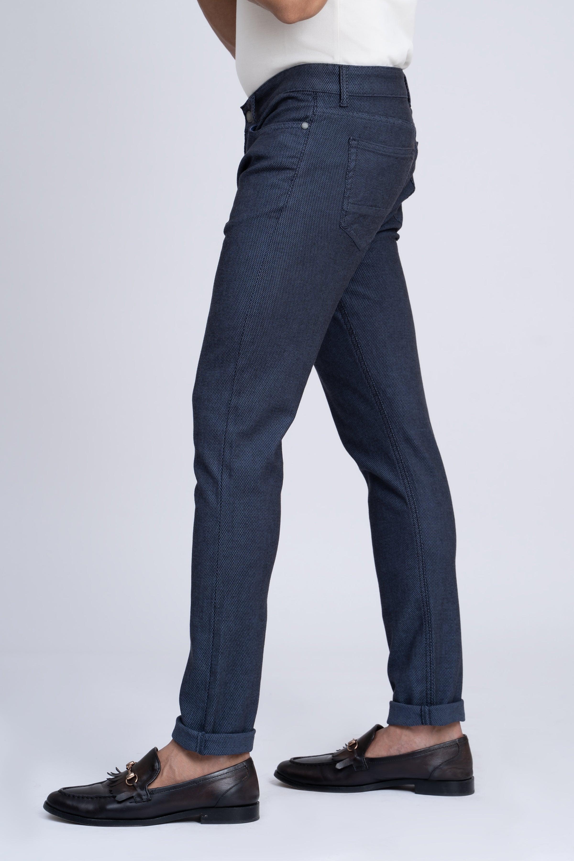 CASUAL PANT 5 POCKET NAVY at Charcoal Clothing