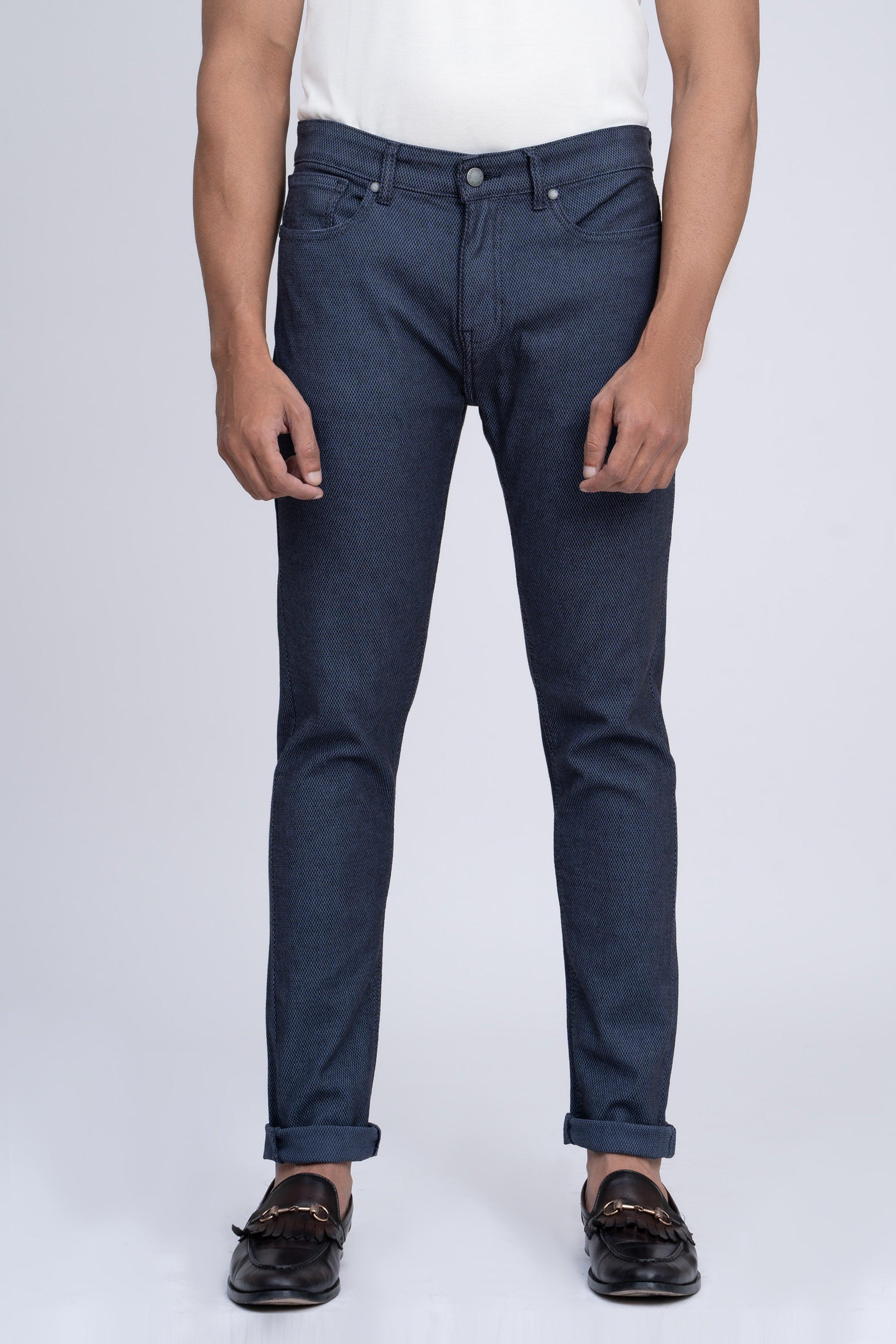 CASUAL PANT 5 POCKET NAVY at Charcoal Clothing