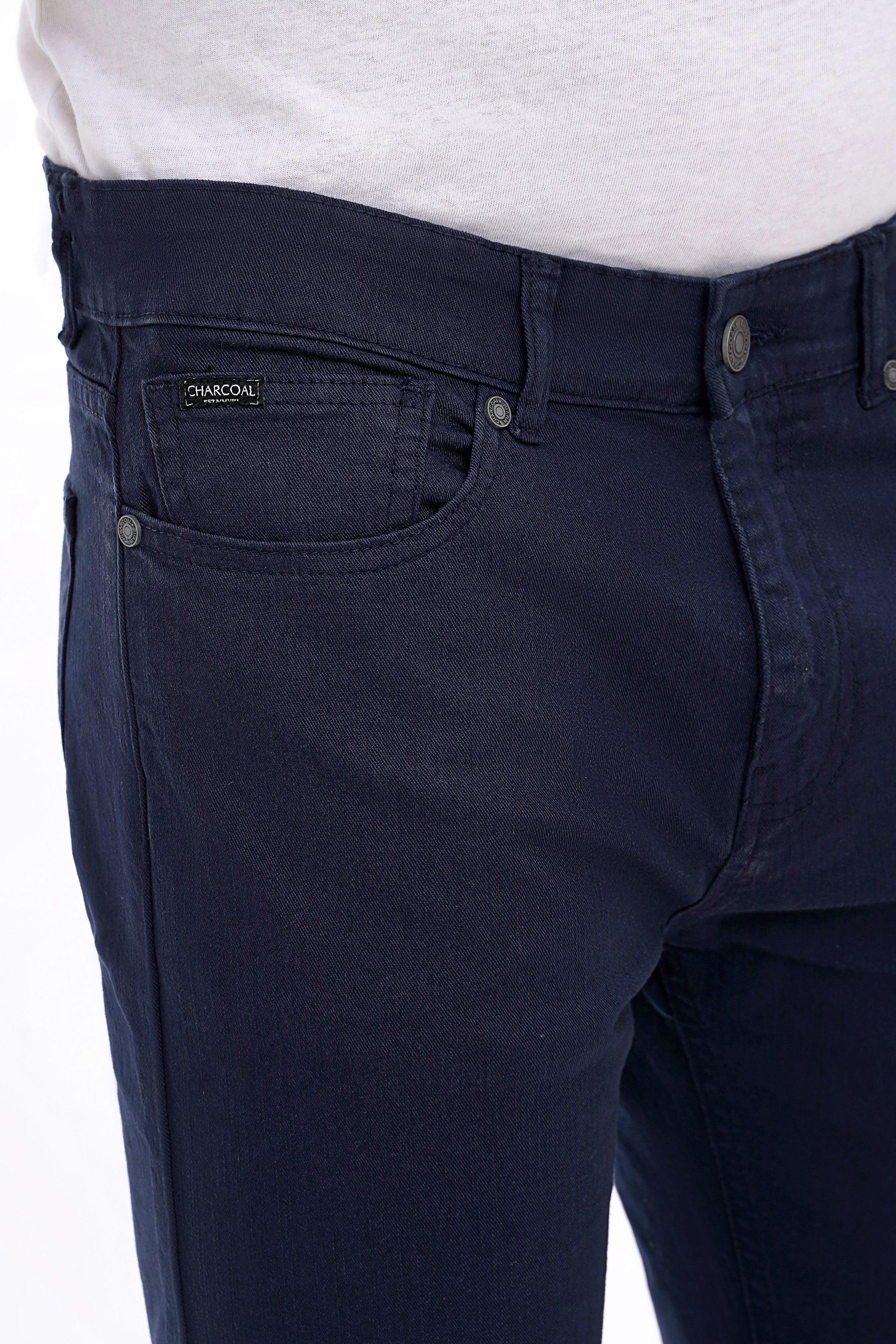 CASUAL PANT 5 POCKET NAVY at Charcoal Clothing