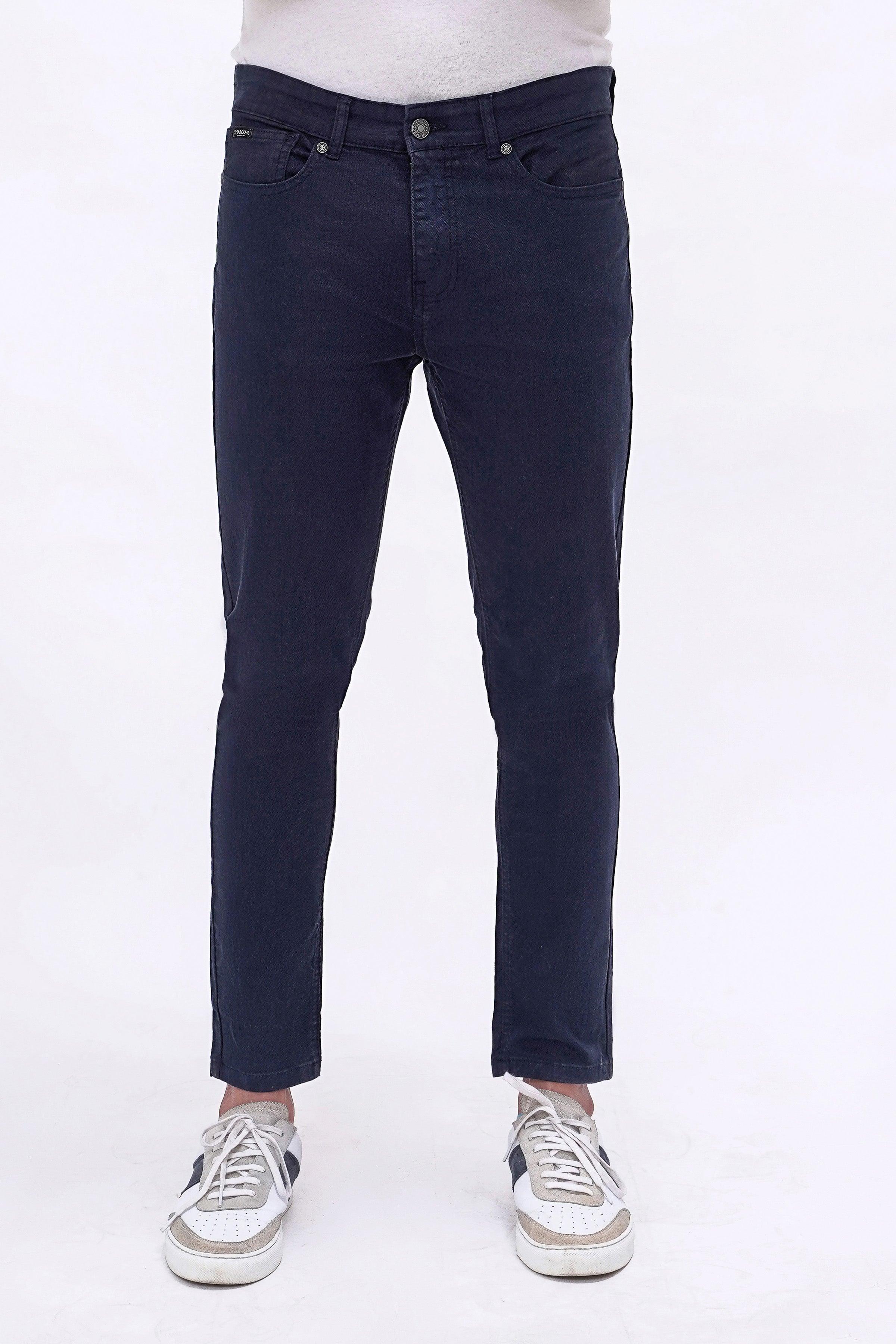 CASUAL PANT 5 POCKET NAVY at Charcoal Clothing