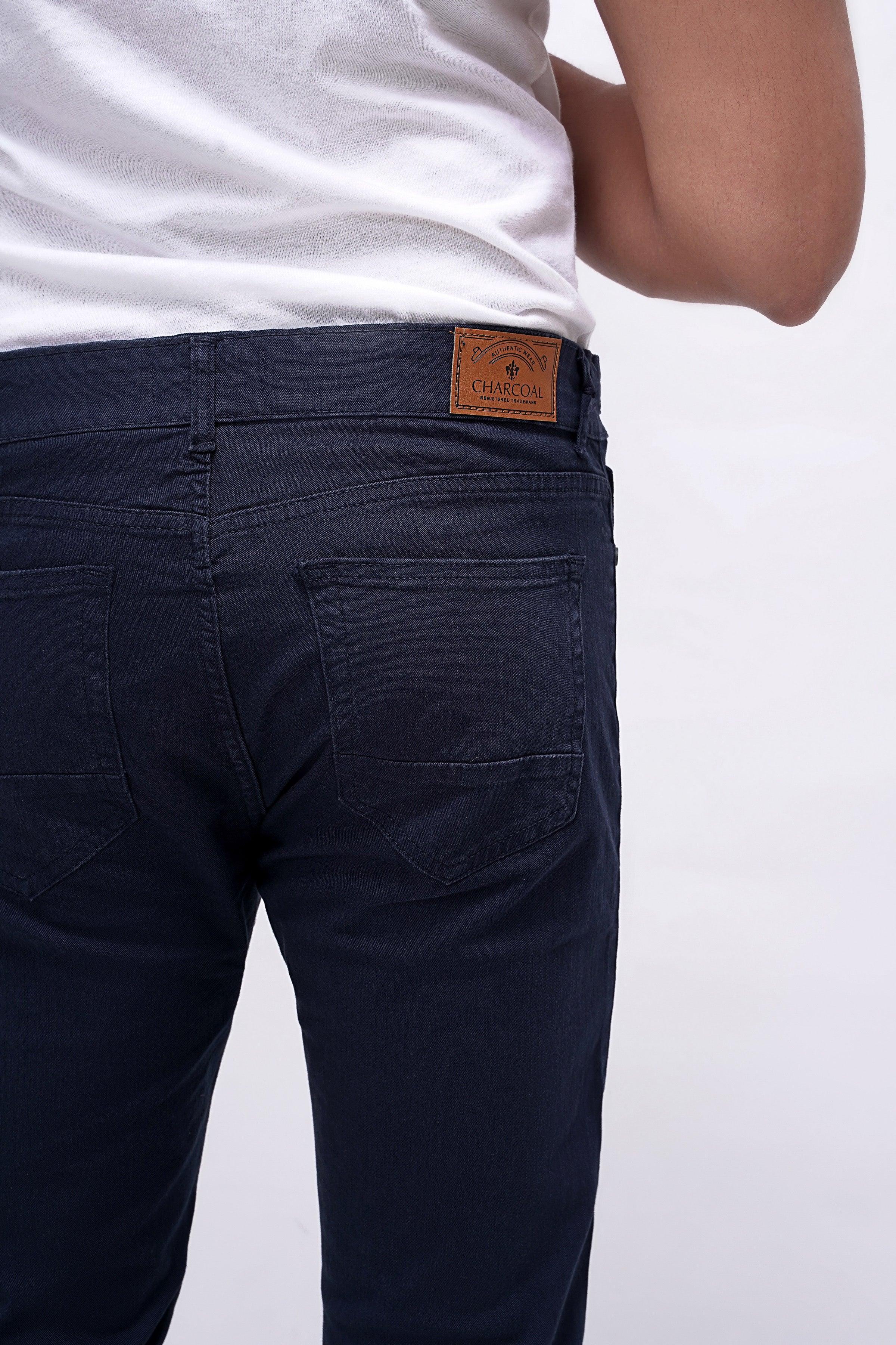 CASUAL PANT 5 POCKET NAVY at Charcoal Clothing