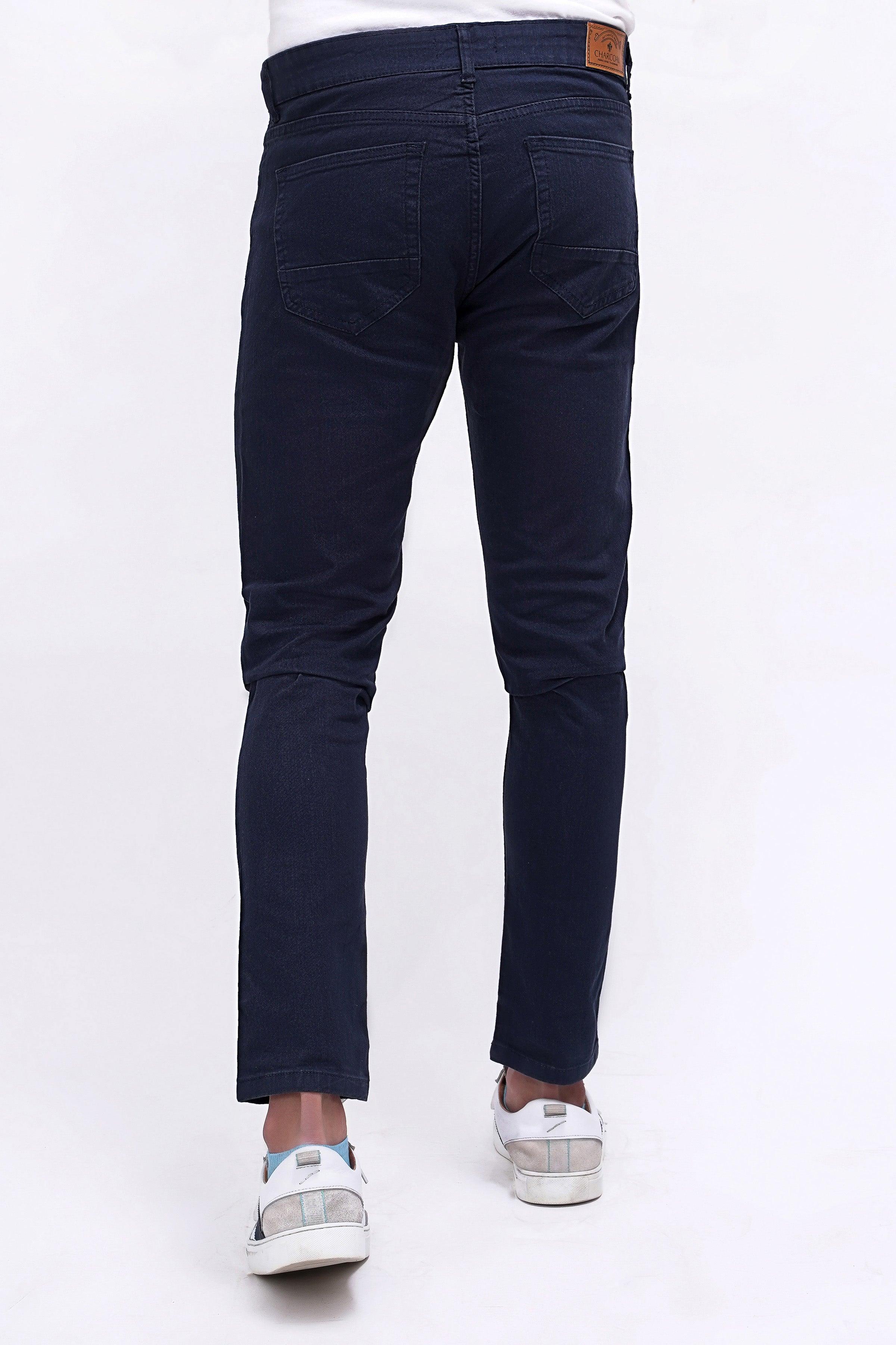 CASUAL PANT 5 POCKET NAVY at Charcoal Clothing
