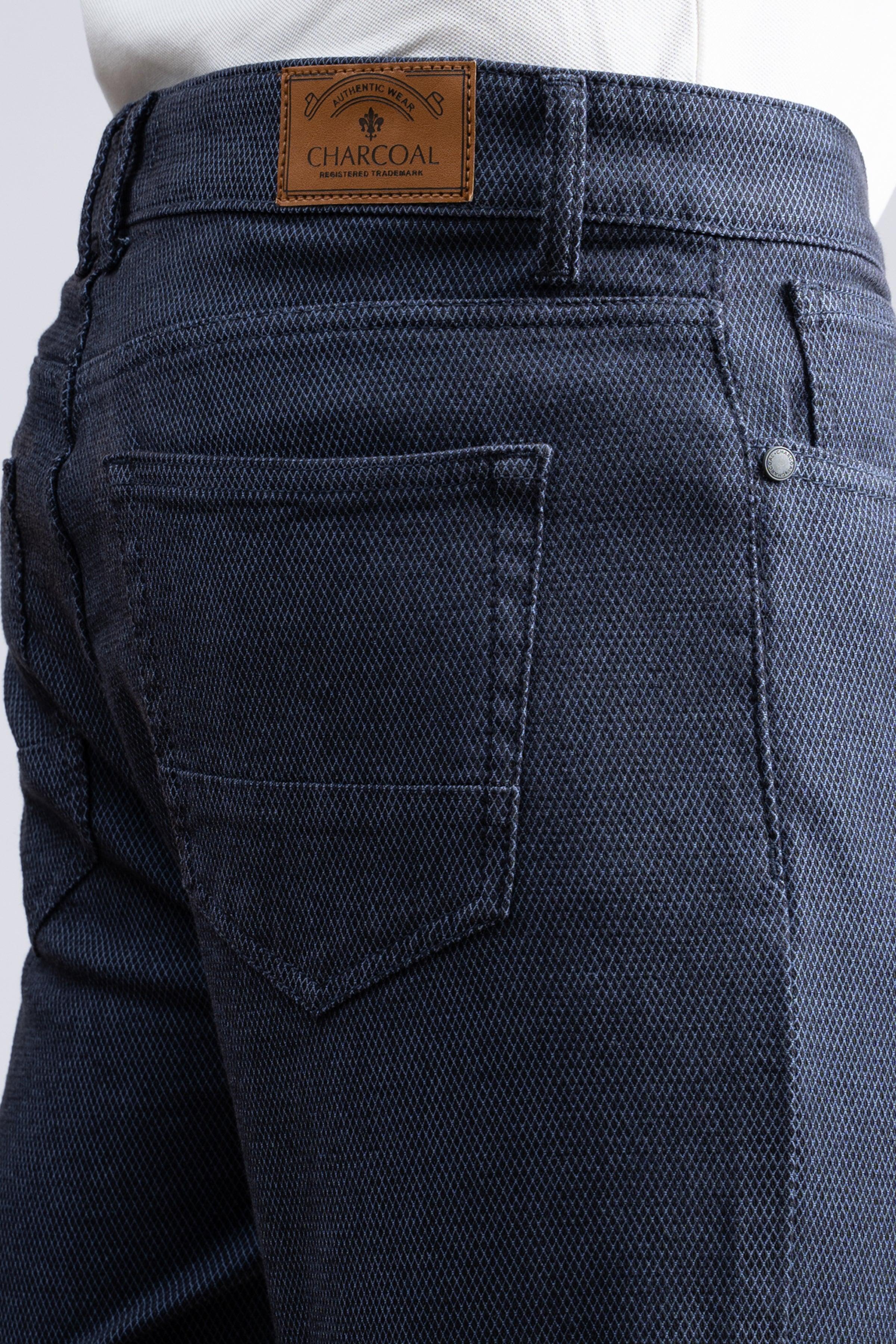 CASUAL PANT 5 POCKET NAVY at Charcoal Clothing