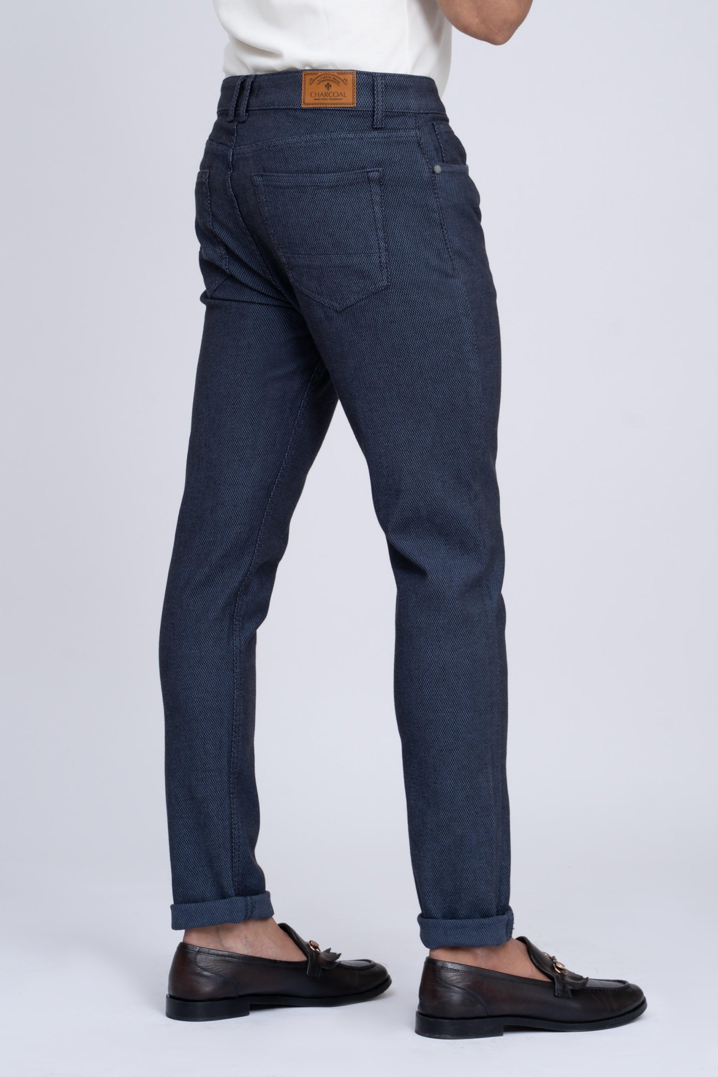 CASUAL PANT 5 POCKET NAVY at Charcoal Clothing