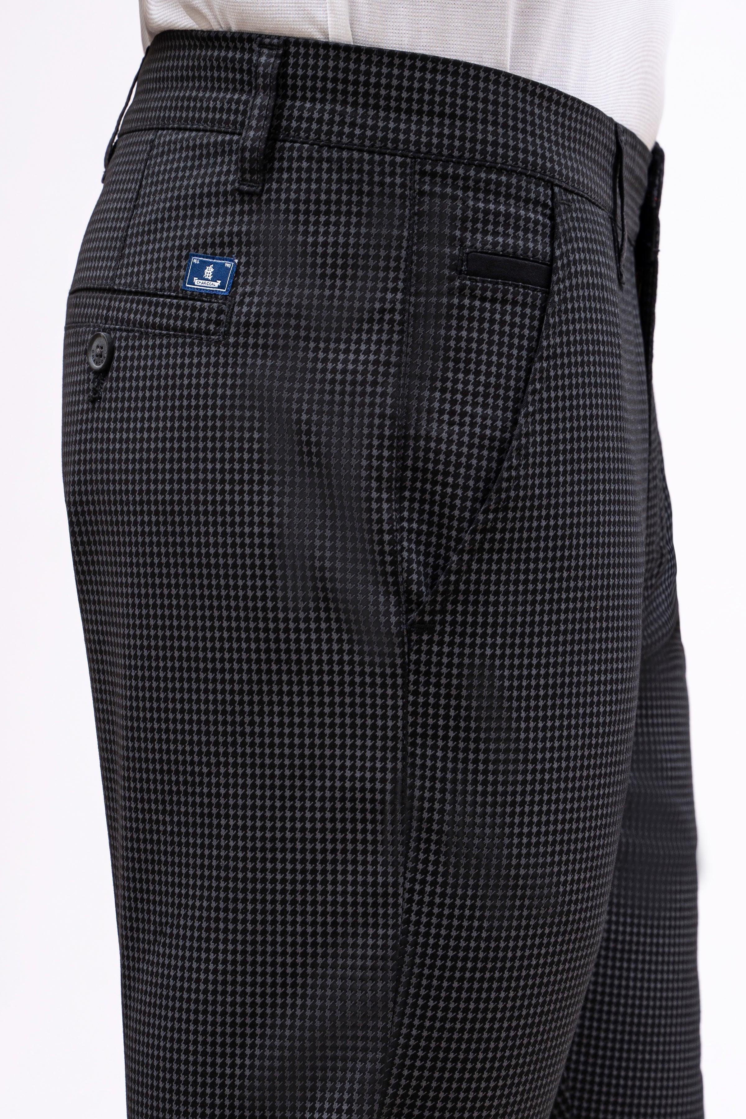 CASUAL PANT CROSS POCKET BLACK at Charcoal Clothing
