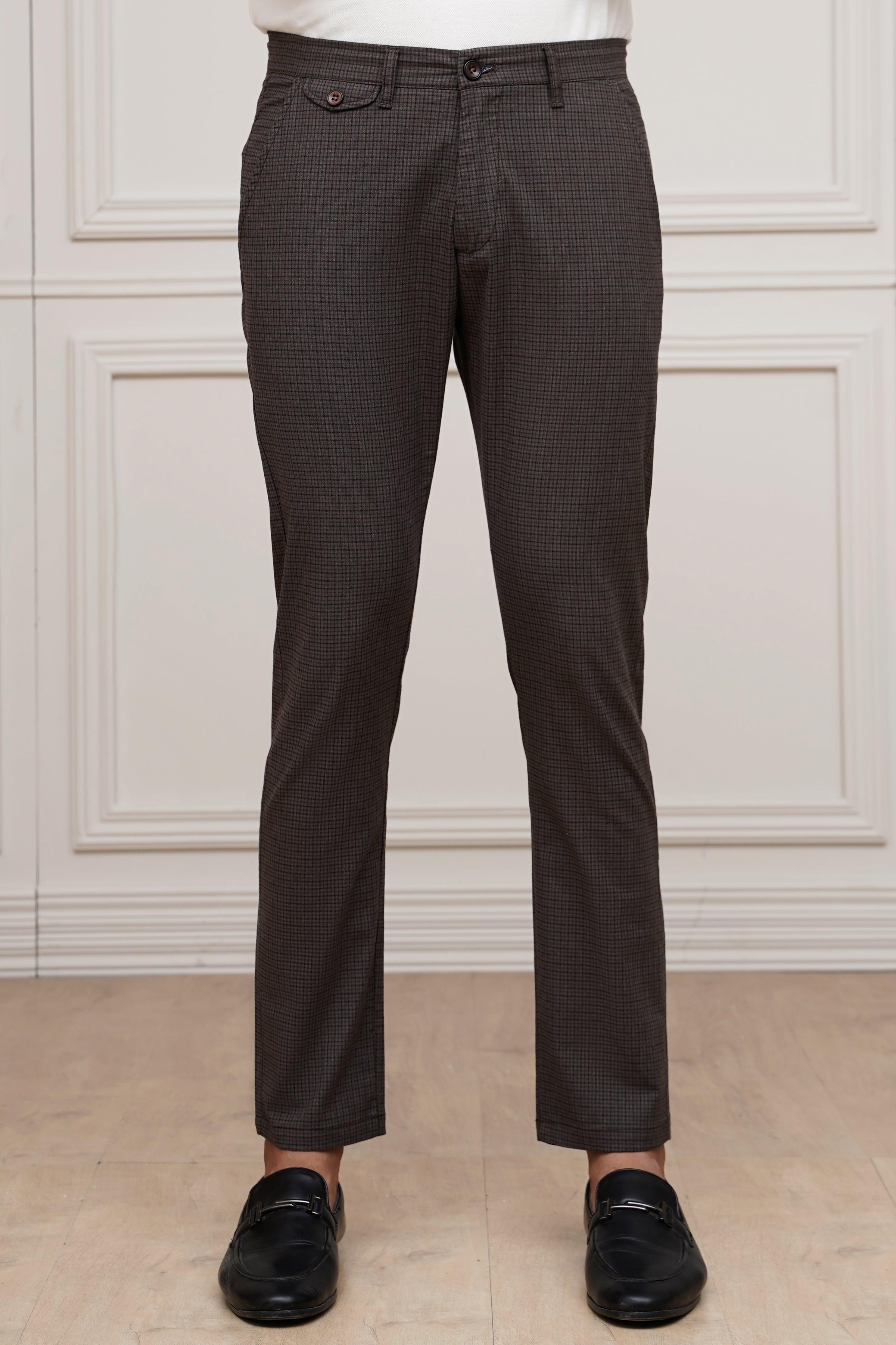 CASUAL PANT CROSS POCKET BROWN at Charcoal Clothing
