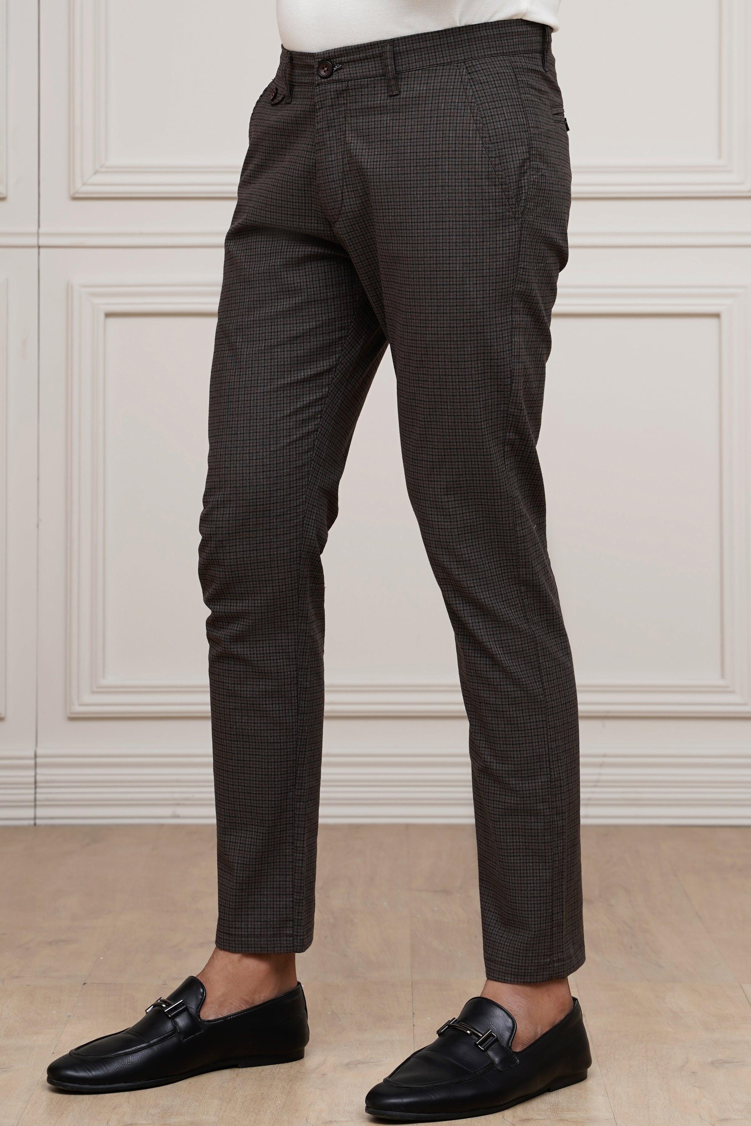 CASUAL PANT CROSS POCKET BROWN at Charcoal Clothing